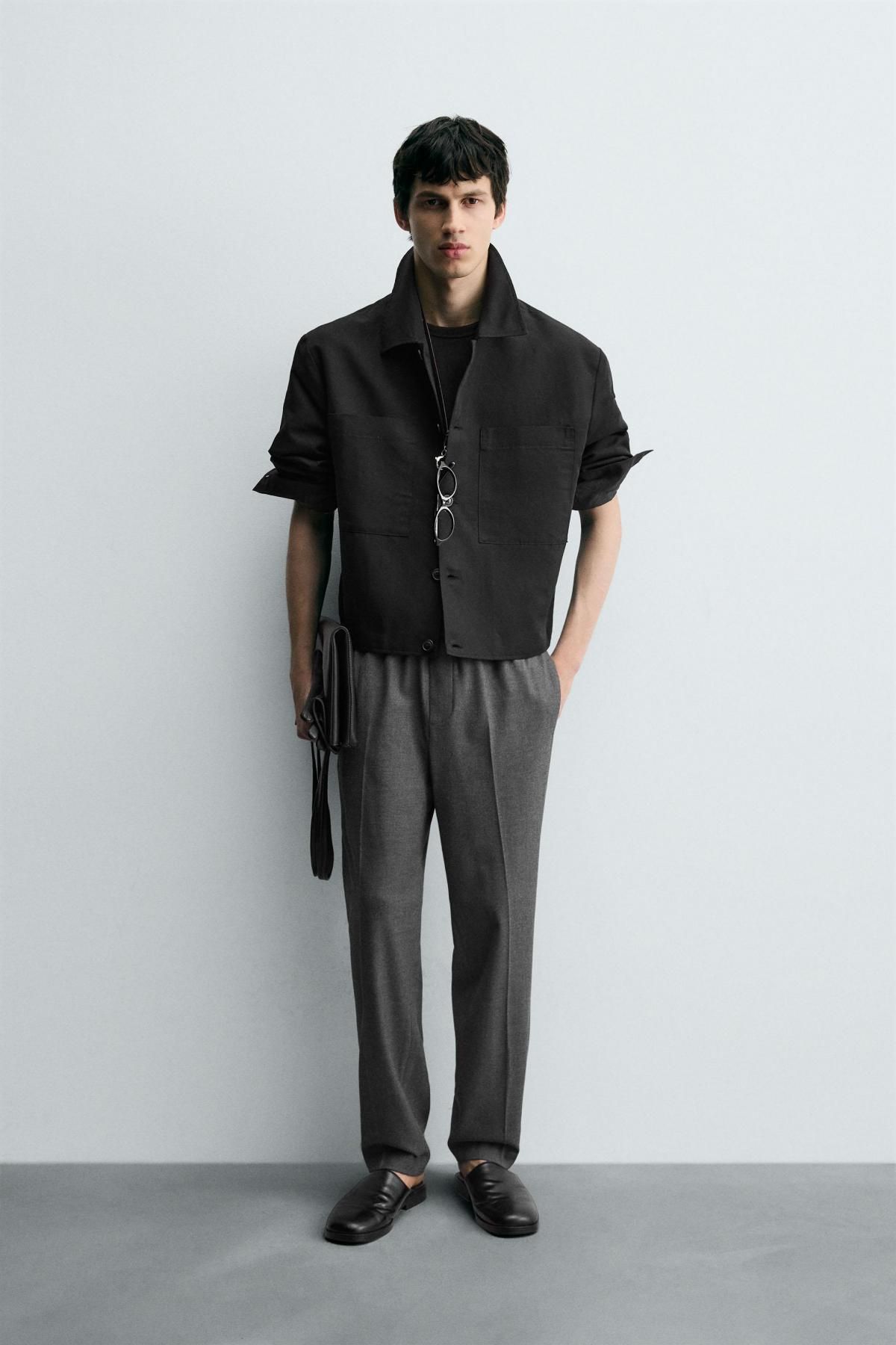 자라 테크니컬 컴포트핏 조거 웨이스트 팬츠 6861/693 FROSTED GRAY - 상세 이미지 2