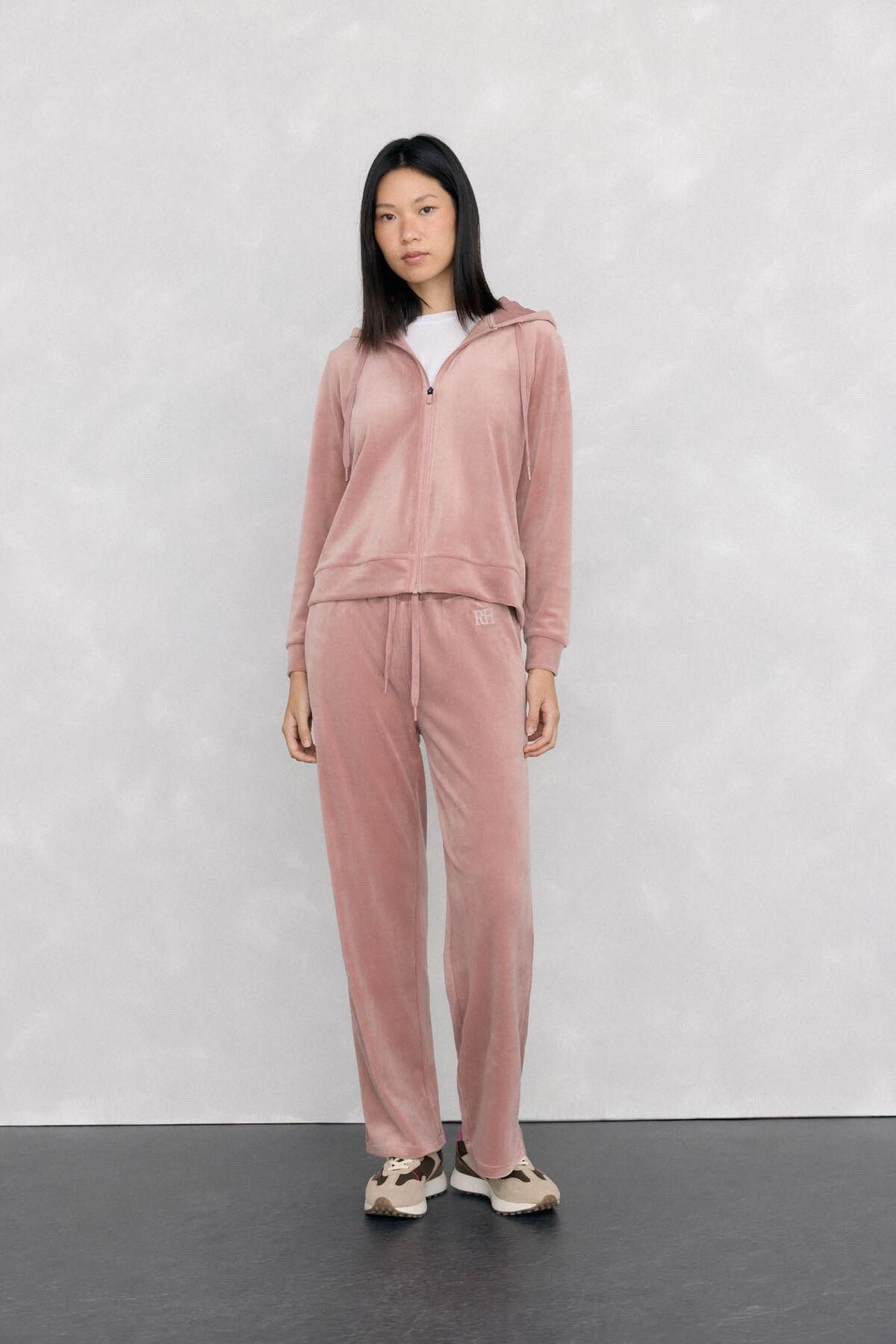 페드로 델 이에로 벨벳 액티브웨어 와이드 팬츠 2522673 ROSA - 상세 이미지 4