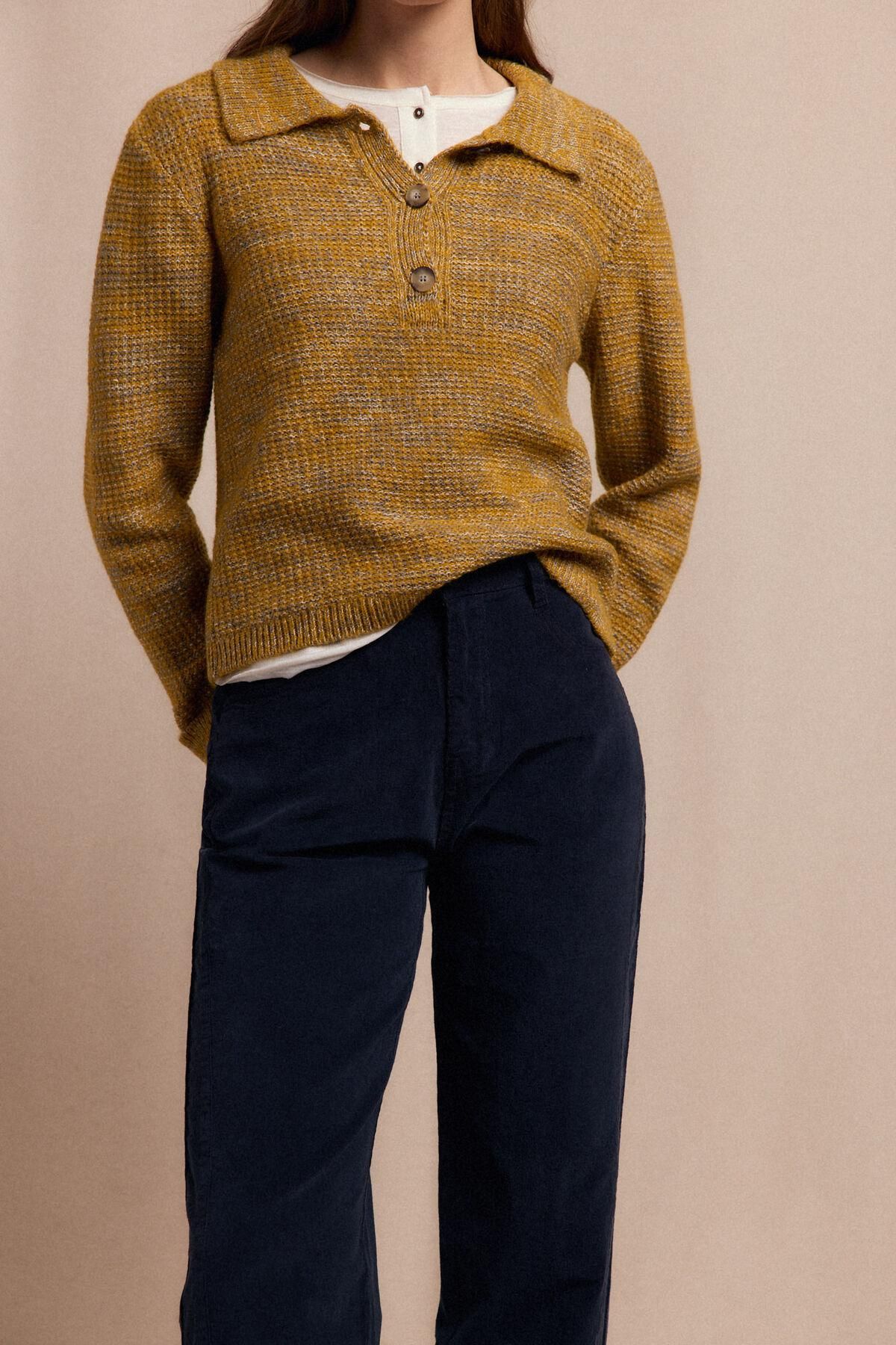 슬로우러브 미드라이즈 코듀로이 와이드 팬츠 5942240 AZUL - 상세 이미지 3