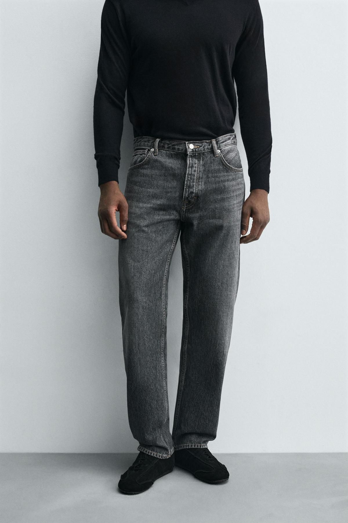자라 빈티지 워싱 스트레이트핏 데님 진 8062/330 GREY - 상세 이미지 3