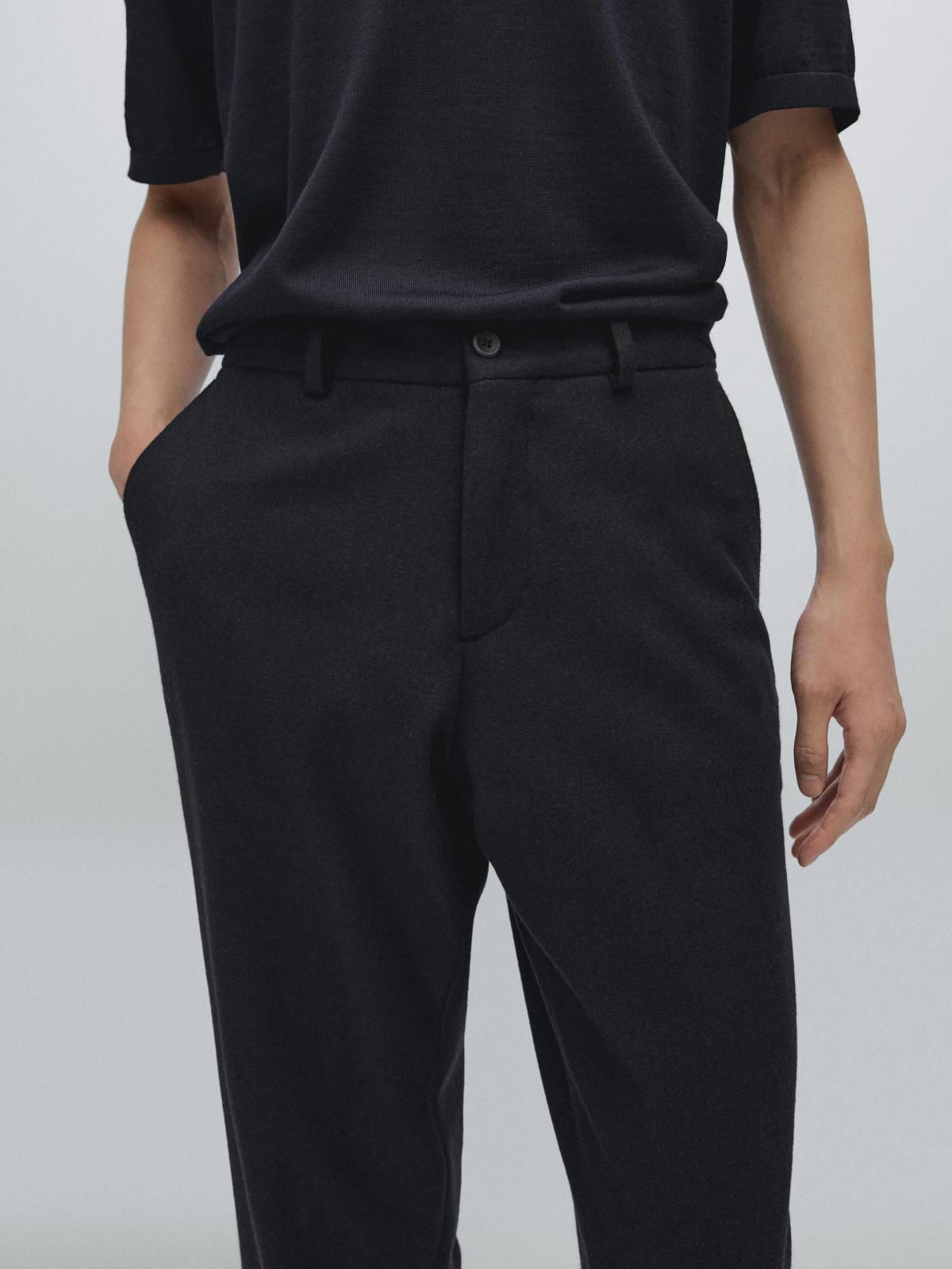 마시모두띠 테크니컬 울블렌드 수트 슬랙스 팬츠 2870/367 NAVY BLUE 이미지 8