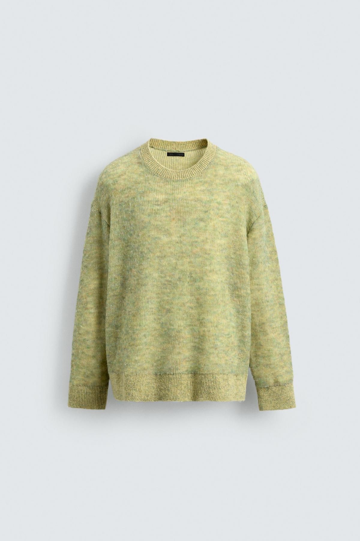 자라 그라데이션 라운드넥 니트 스웨터 4938/317 APPLE GREEN - 메인 이미지