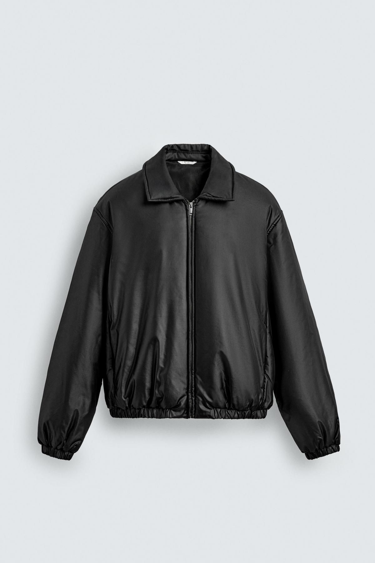 자라 테크니컬 퀼팅 블루종 재킷 3286/309 BLACK - 메인 이미지