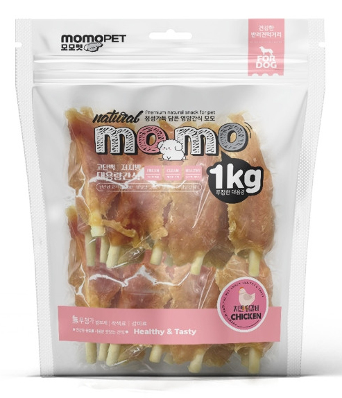 모모 대용량 치킨 닭갈비 애견 강아지 간식1kg - 상품 이미지