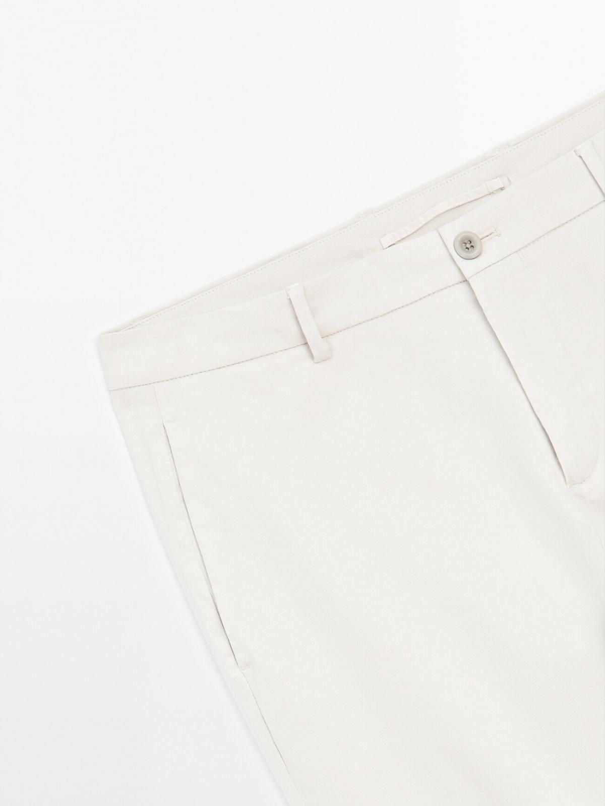 마시모두띠 미니멀 슬림핏 코튼블렌드 슬랙스 팬츠 0003/006 GREY - 상세 이미지 5