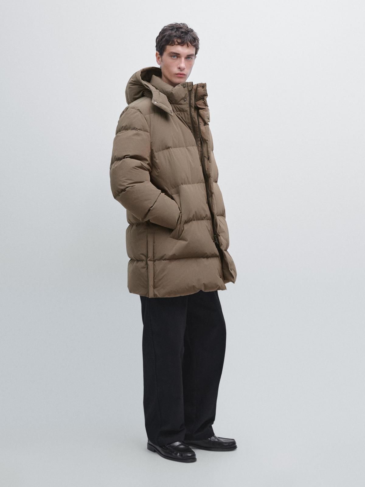 마시모두띠 테크니컬 방수 다운 롱 패딩 자켓 3133/422 PALE KHAKI - 상세 이미지 2