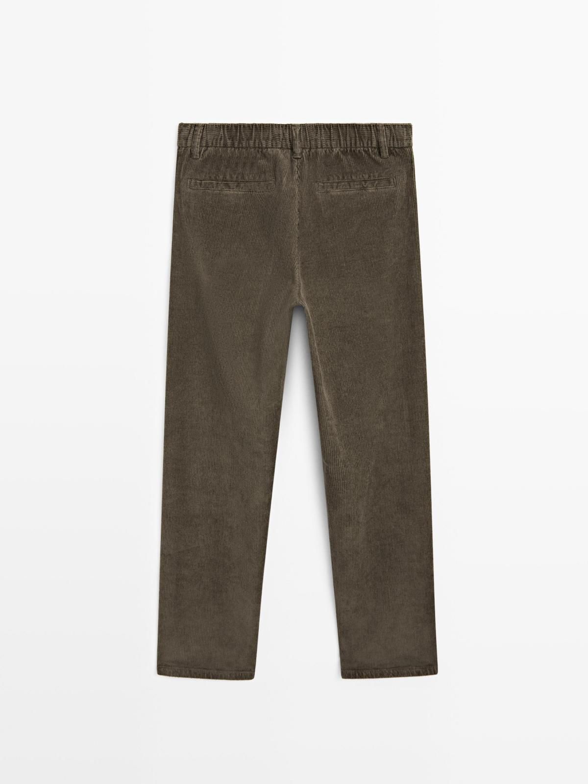 마시모두띠 코듀로이 스트레이트핏 밴딩 팬츠 0065/009 BROWN 이미지 7
