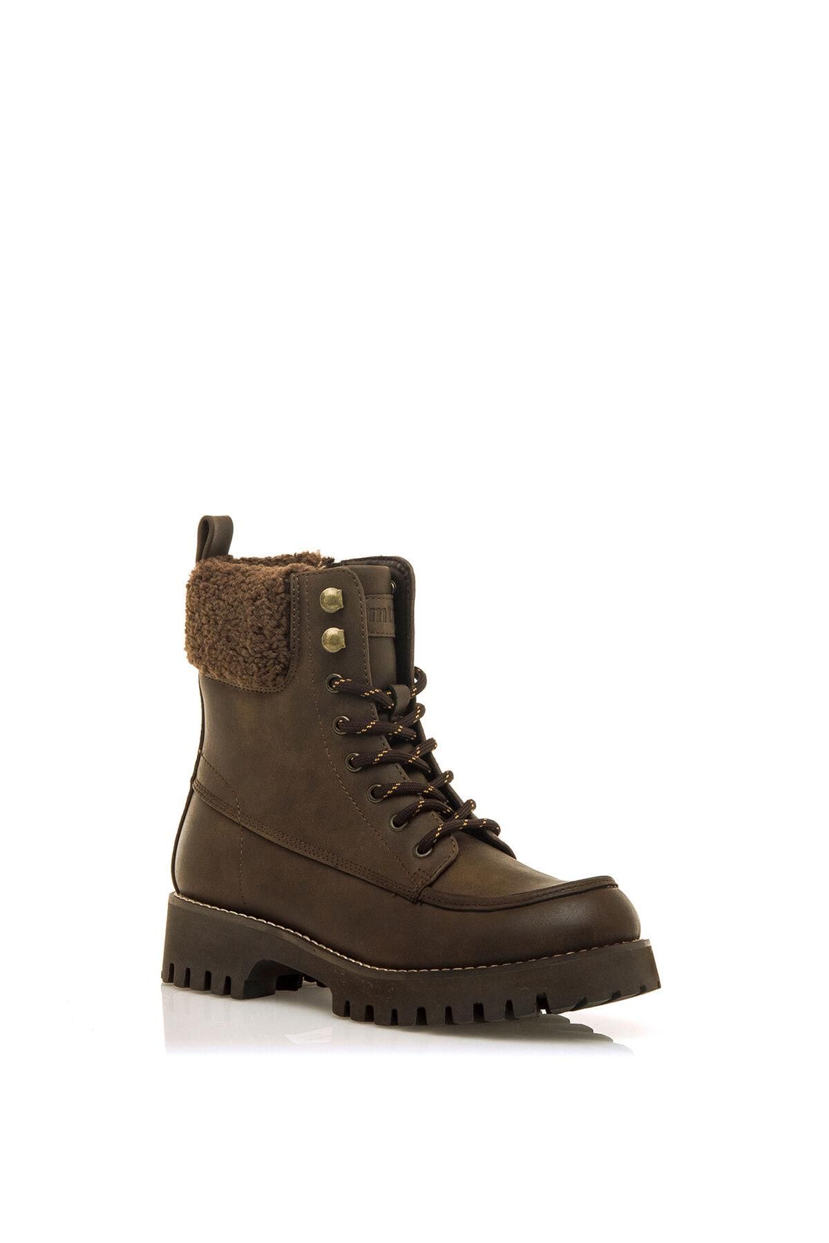 엠티엔지 퍼 안감 워커 부츠 브라운 1522662 MARRON - 상세 이미지 2