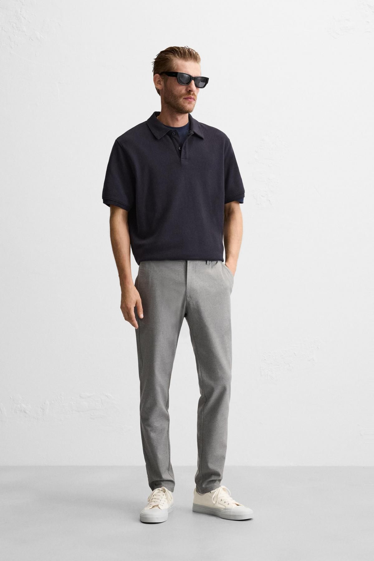 자라 슬림핏 컴포트 팬츠 6861/441 GREY - 상세 이미지 2