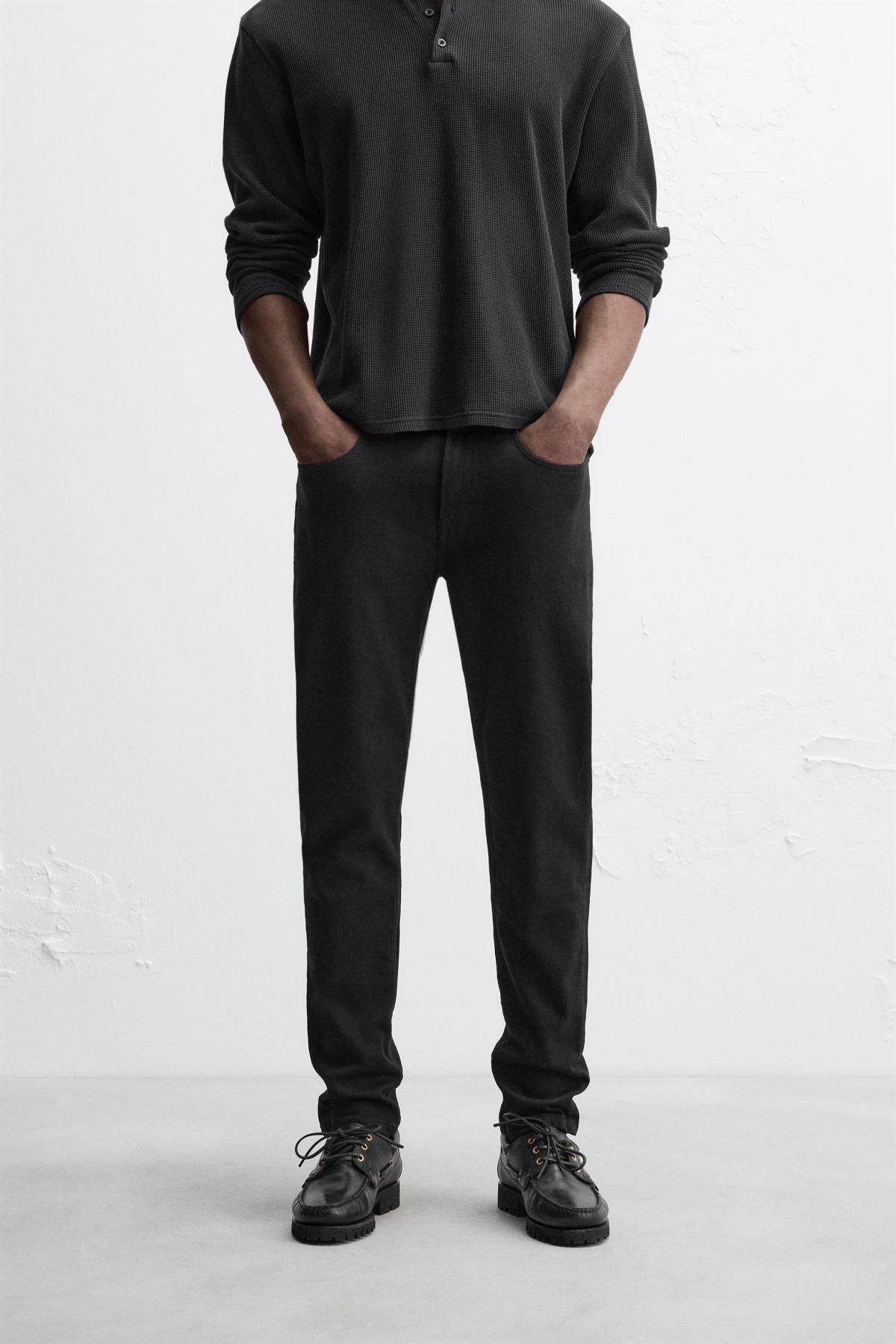 자라 슬림핏 진 0774/340 BLACK - 메인 이미지