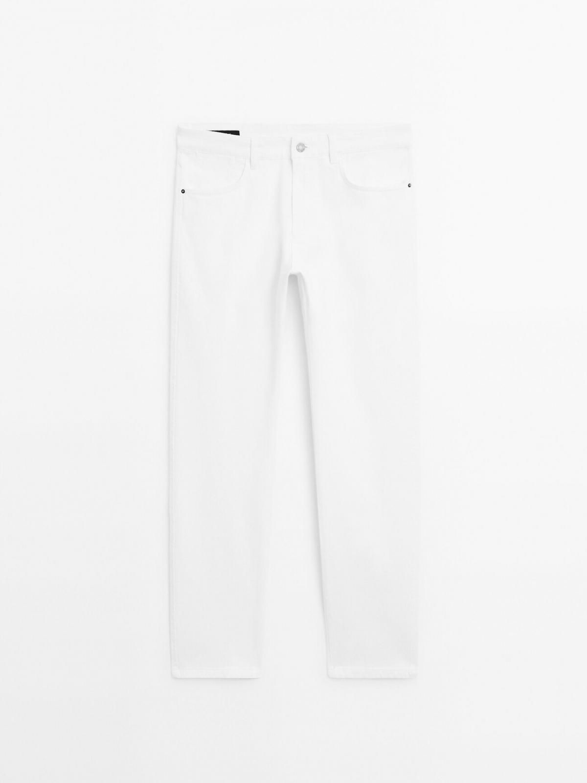 마시모두띠 화이트 SLIM 핏 데님 슬림핏 청바지 0084/085 WHITE - 상품 이미지