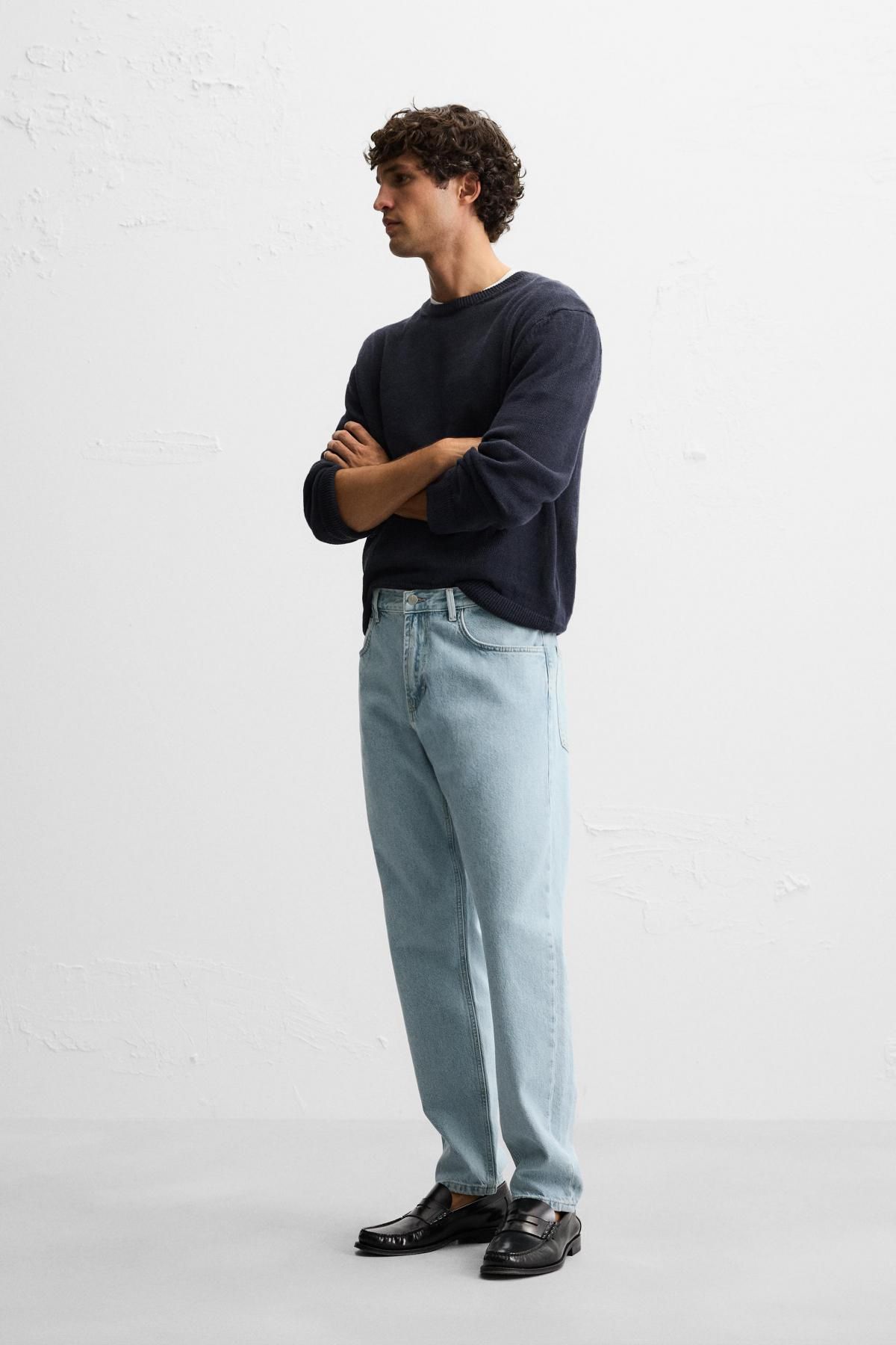 자라 라이트데님 슬림핏 청바지 5585/300 MID-BLUE - 상세 이미지 5