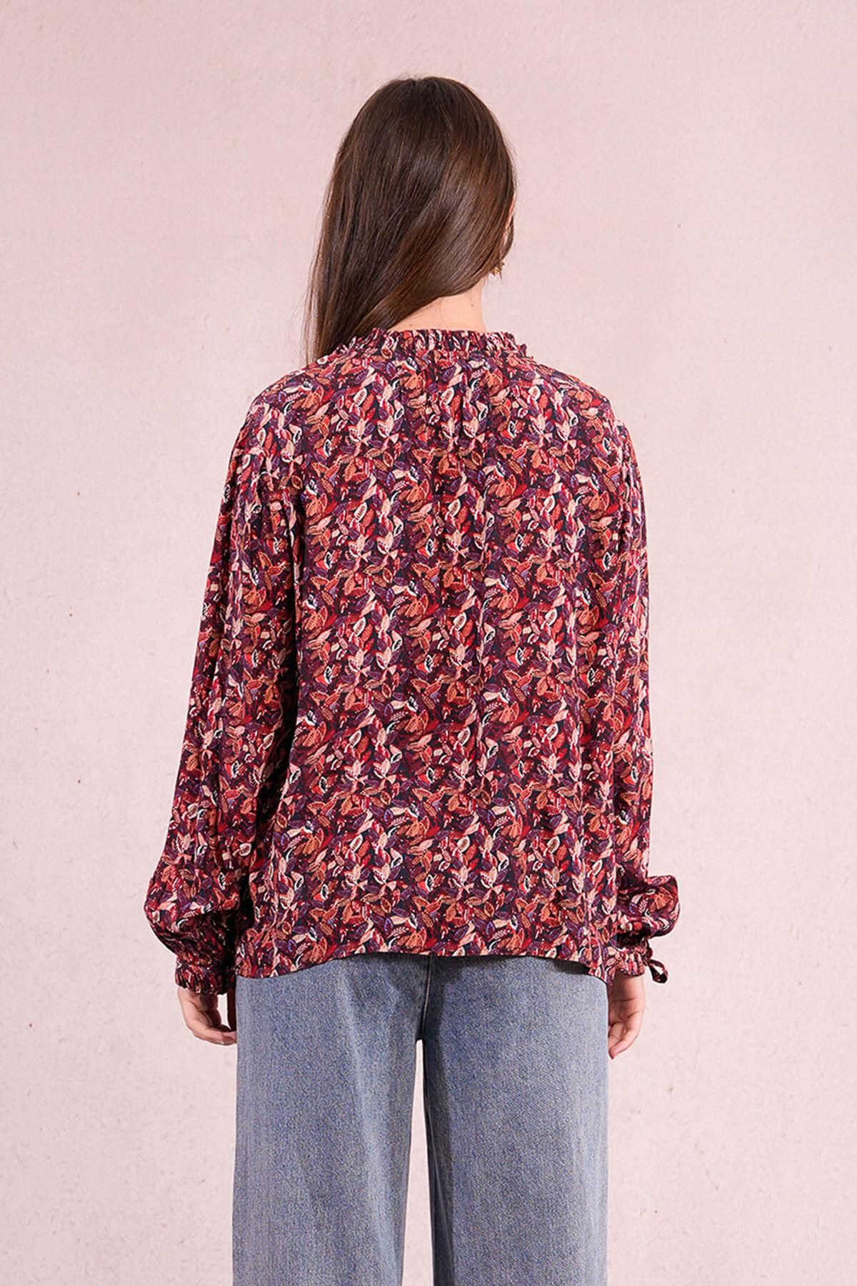 몰리브라켄 플라워 패턴 볼륨 소매 블라우스 4312350 MULTICOLOR - 상세 이미지 5