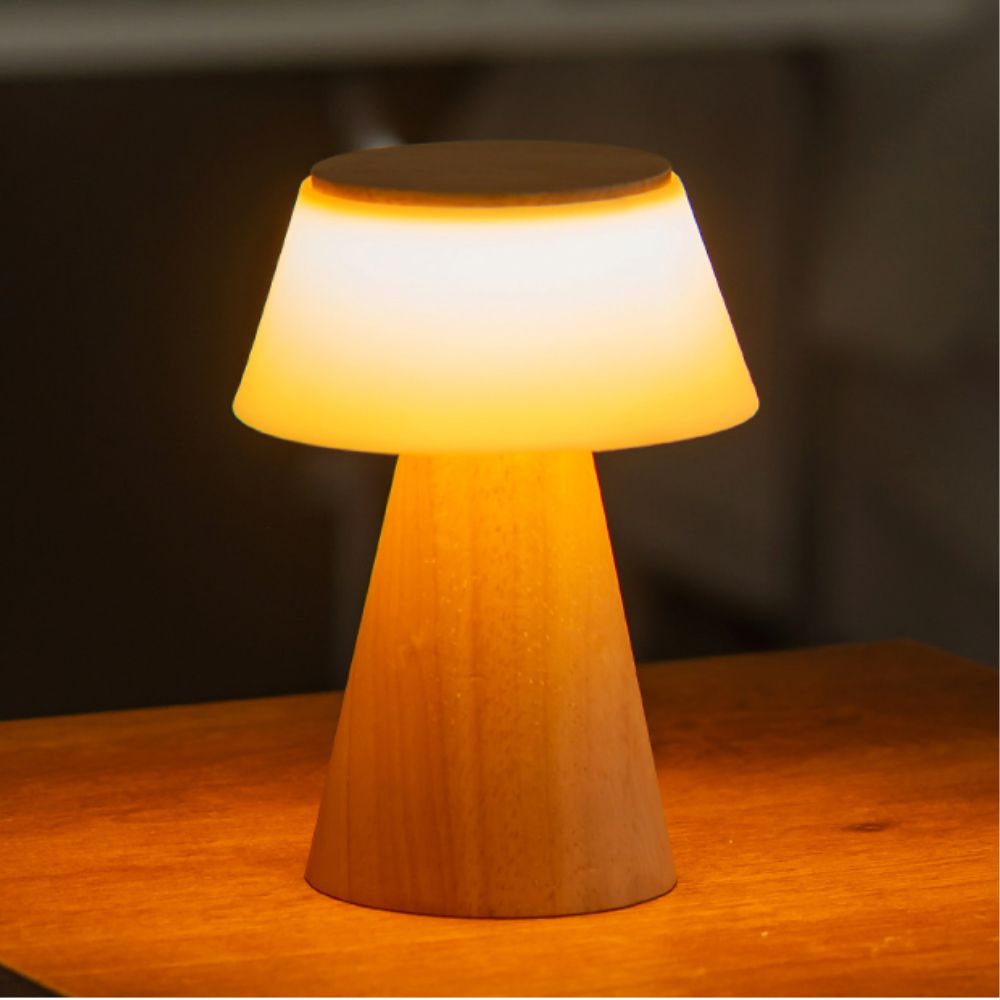 침실 무선 무드등 LED 모카 우드 터치 미니 취침등 집들이선물 이미지 8