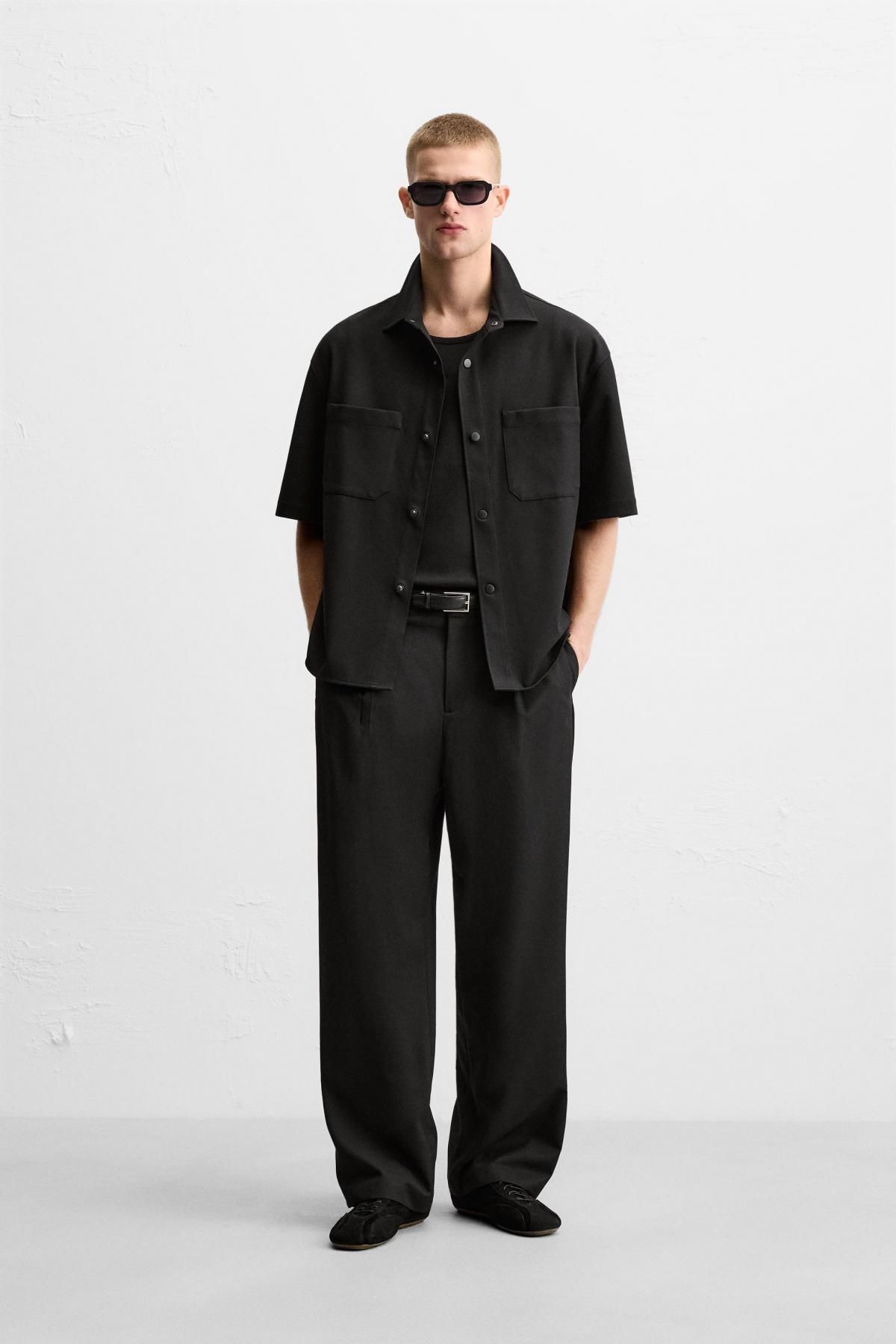 자라 컴포트 오버셔츠 3090/550 BLACK - 상세 이미지 2