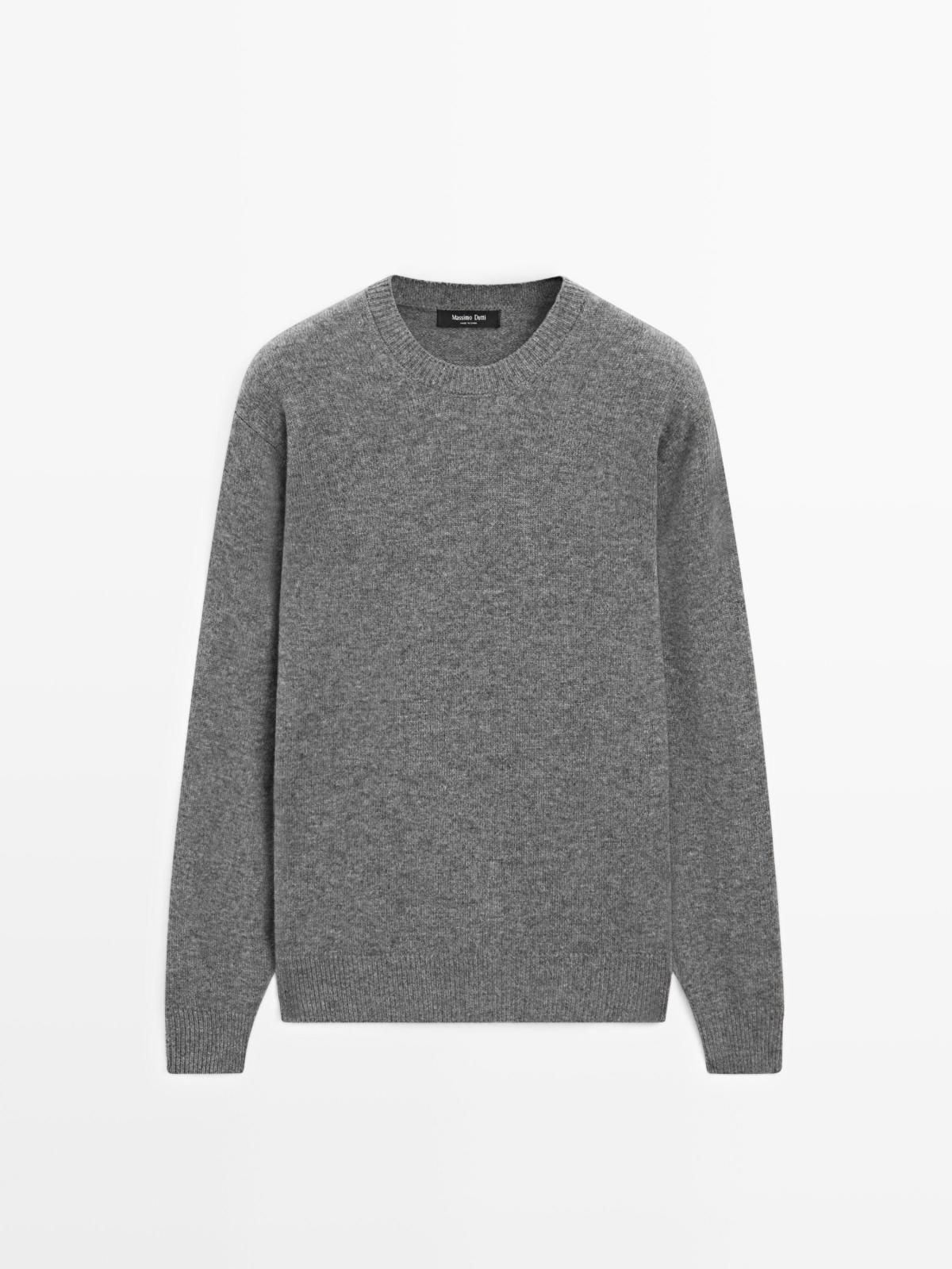 마시모두띠 프리미엄 울블렌드 라운드 니트 소프트 크루넥 스웨터 1065/240 ANTHRACITE GREY - 상품 이미지