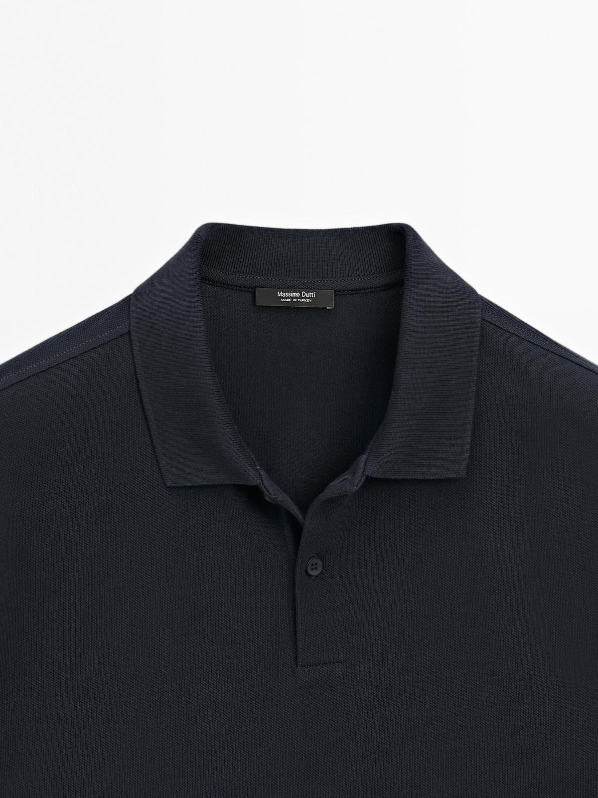 마시모두띠 피케 코튼 반팔 폴로셔츠 0744/244 NAVY BLUE - 상세 이미지 5