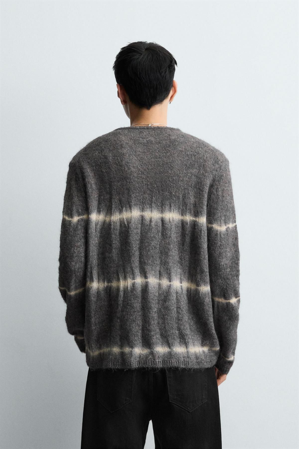 자라 타이다이 라운드넥 니트 스웨터 9598/331 SEA GREEN - 상세 이미지 4