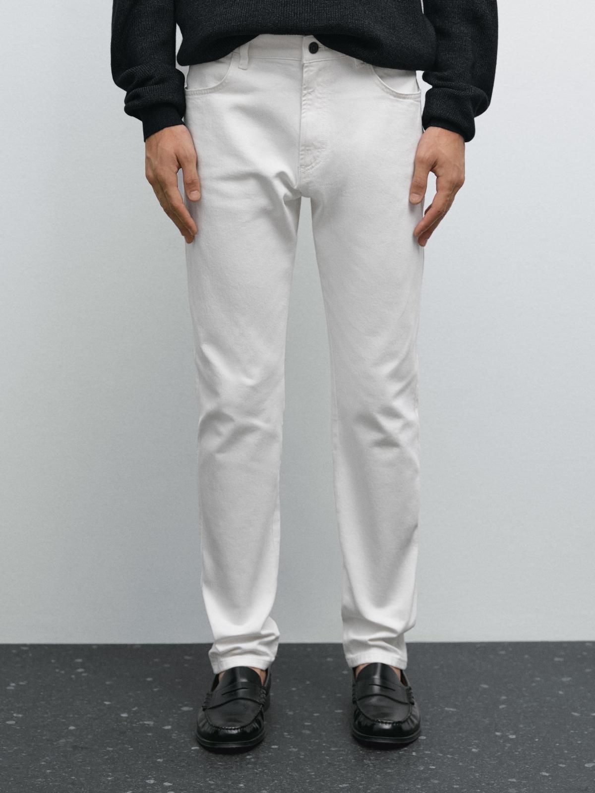 마시모두띠 슬림핏 데님 화이트 슬림핏 청바지 0300/106 OFF WHITE - 상품 이미지