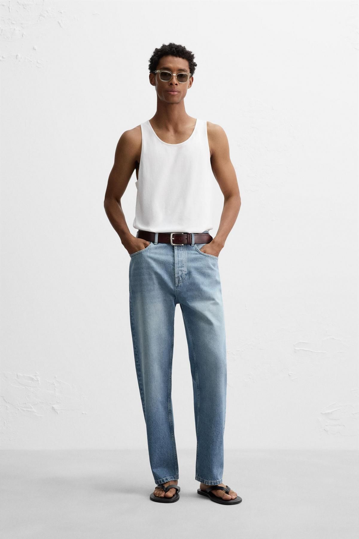 자라 컴팩트코튼 릴렉스핏 탱크탑 1501/315 WHITE - 상세 이미지 2