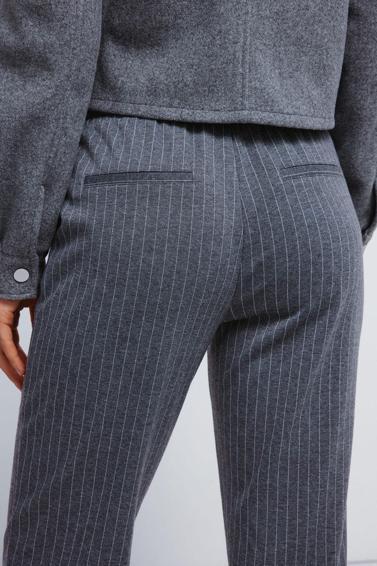 스프링필드 테크니컬 스트라이프 조거 팬츠 6832060 GRIS - 상세 이미지 5