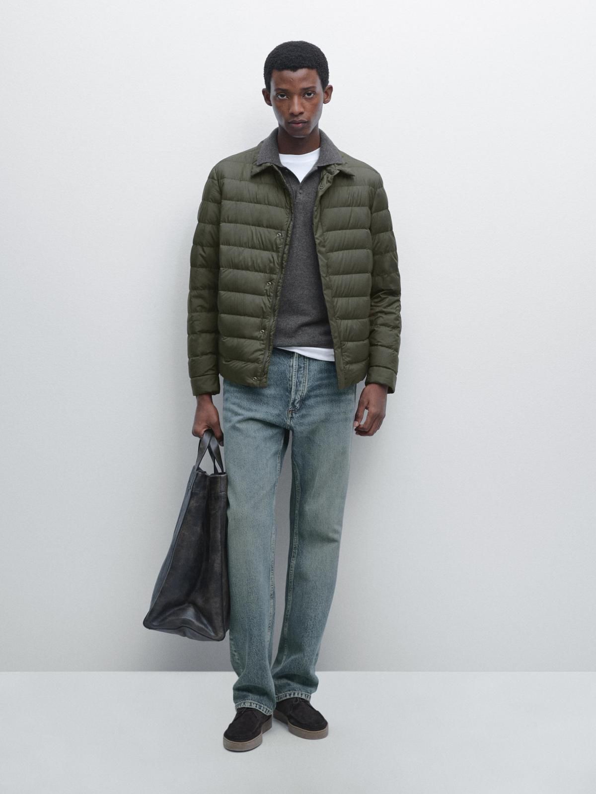 마시모두띠 테크니컬 경량 패딩 다운 퀼팅 자켓 3107/403 DARK KHAKI - 상세 이미지 2