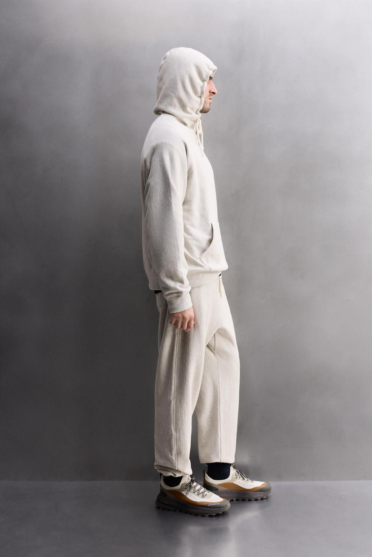 자라 미니멀 릴렉스핏 후드 스웨트셔츠 4231/309 GREY MARL - 상세 이미지 5