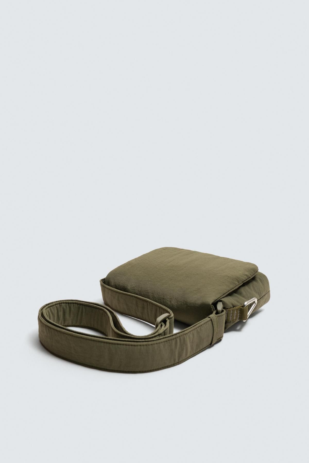 자라 테크니컬 나일론 플랩 크로스백 3501/620 KHAKI GREEN - 상세 이미지 4