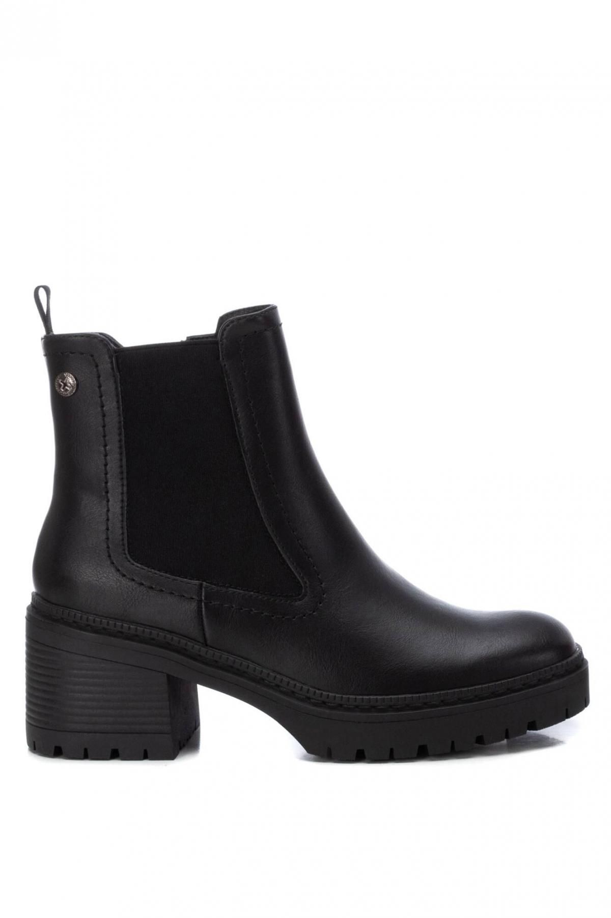 엑스티아이 블랙 첼시 앵클부츠 여성 비건레더 1522745 NEGRO - 상품 이미지