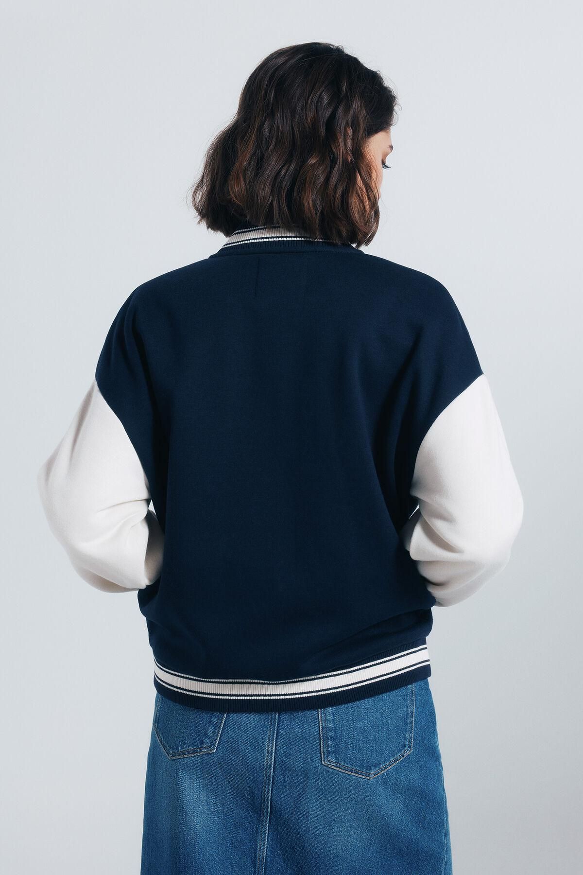 스프링필드 캐주얼 베이스볼 바시티 베어 자켓 8272807 AZUL - 상세 이미지 5