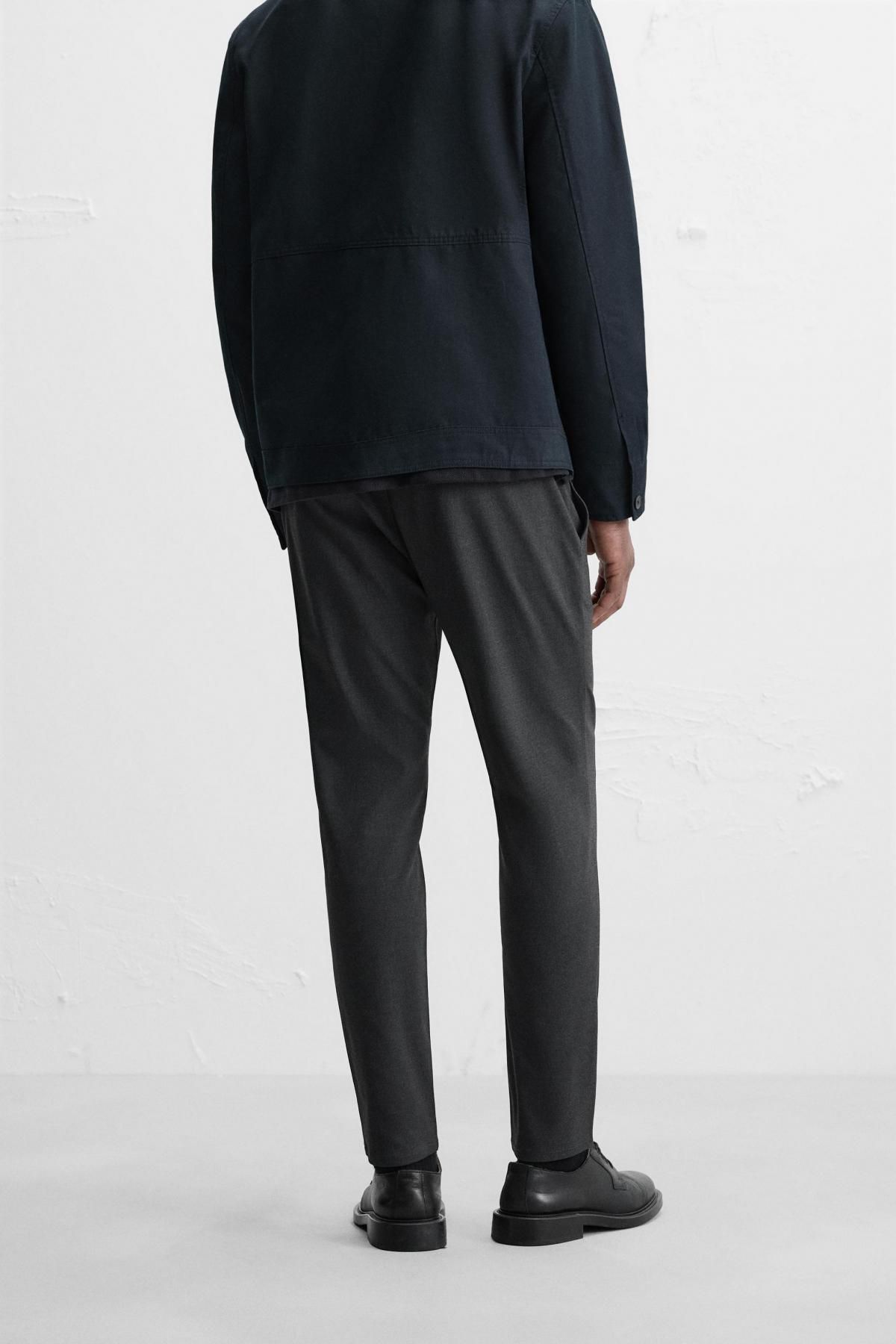 자라 슬림핏 컴포트 팬츠 6861/441 ANTHRACITE GREY - 상세 이미지 3