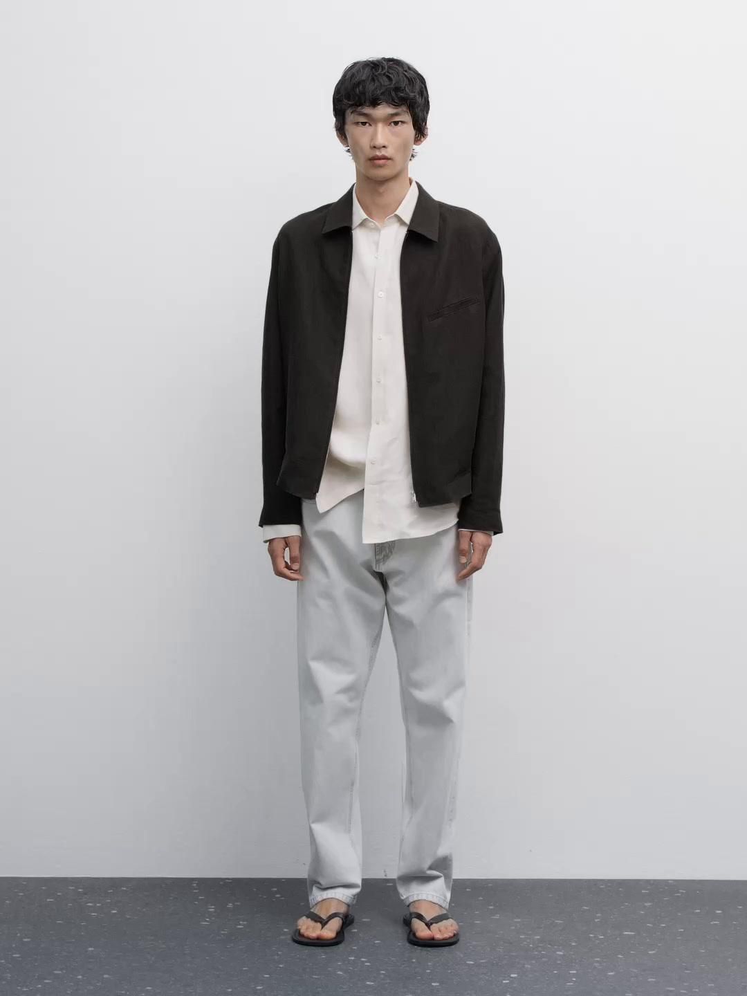 마시모두띠 라이트그레이 와이드핏 데님 청바지 0302/120 ANTHRACITE GREY - 상세 이미지 2