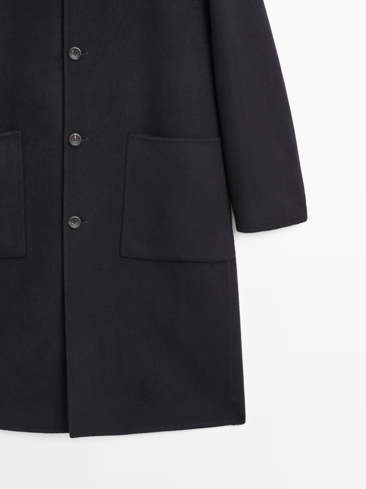마시모두띠 프리미엄 캐시미어 싱글 롱 코트 2894/386 NAVY BLUE 이미지 8