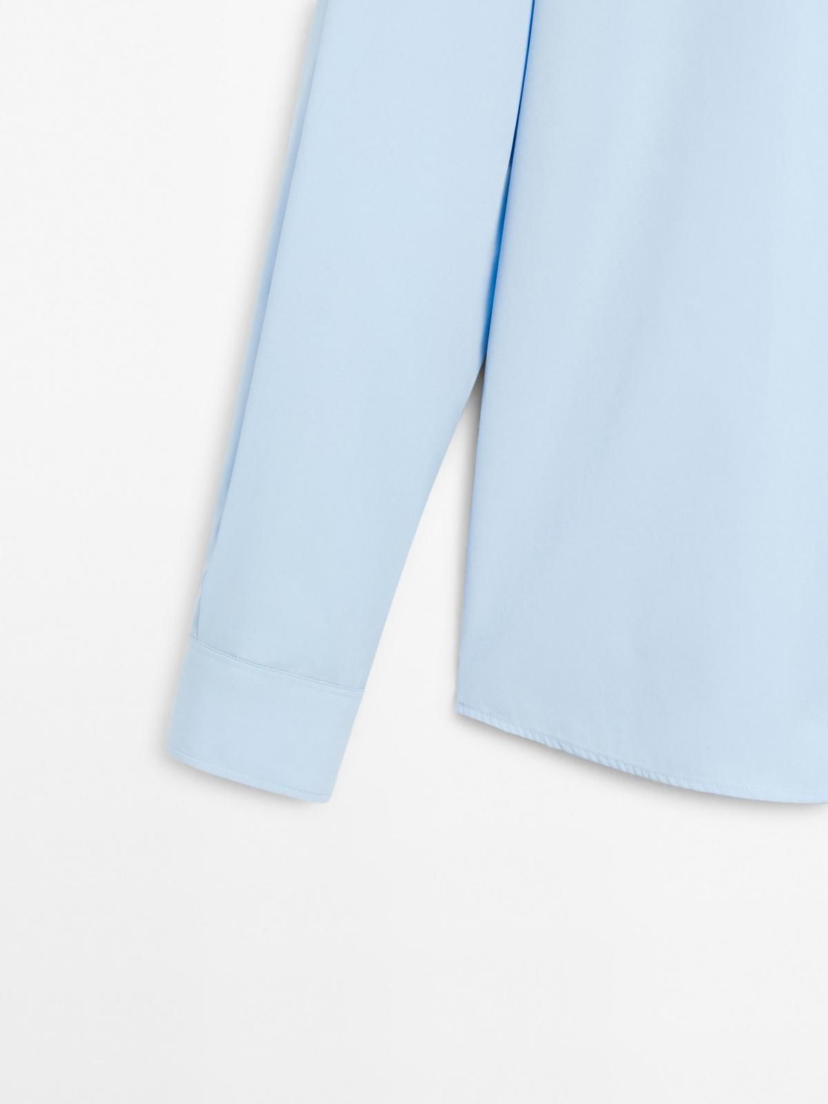 마시모두띠 레귤러핏 100 코튼 스카이 블루 긴팔 셔츠 0148/600 SKY BLUE - 상세 이미지 4
