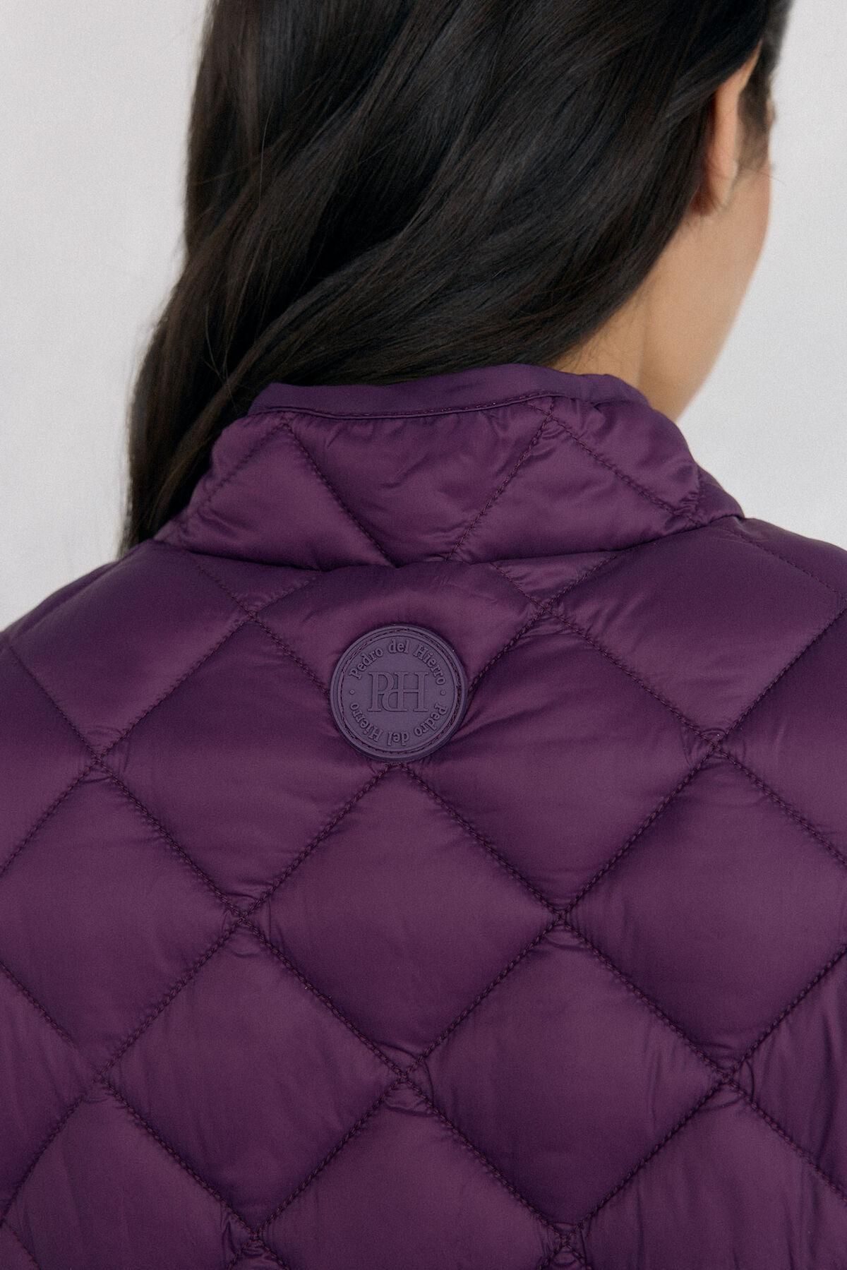 페드로 델 이에로 테크니컬 다이아 퀼팅 베스트 퍼플 8572315 MORADO - 상세 이미지 5