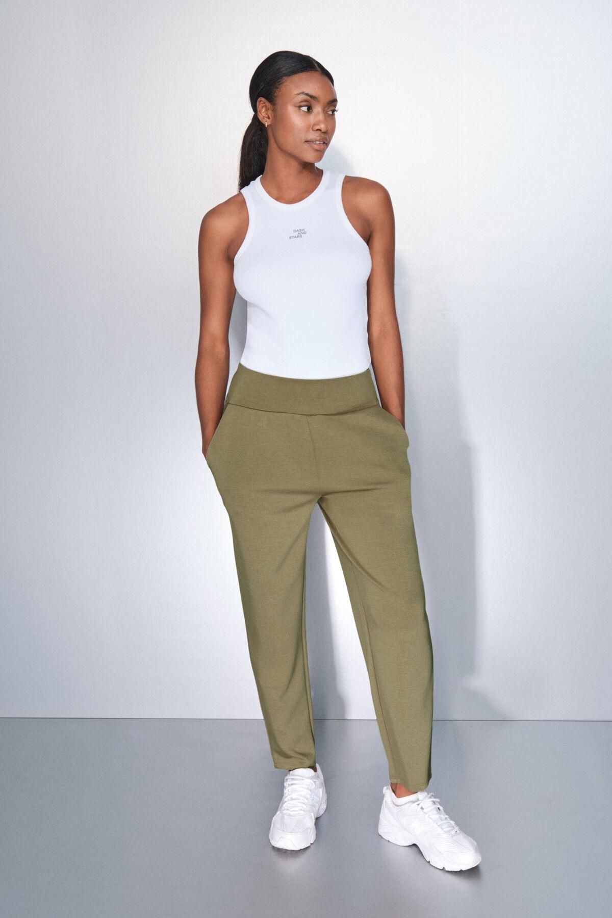 대시 앤 스타즈 테크니컬 카키 하이웨이스트 조거 팬츠 5172053 BEIGE - 상세 이미지 3