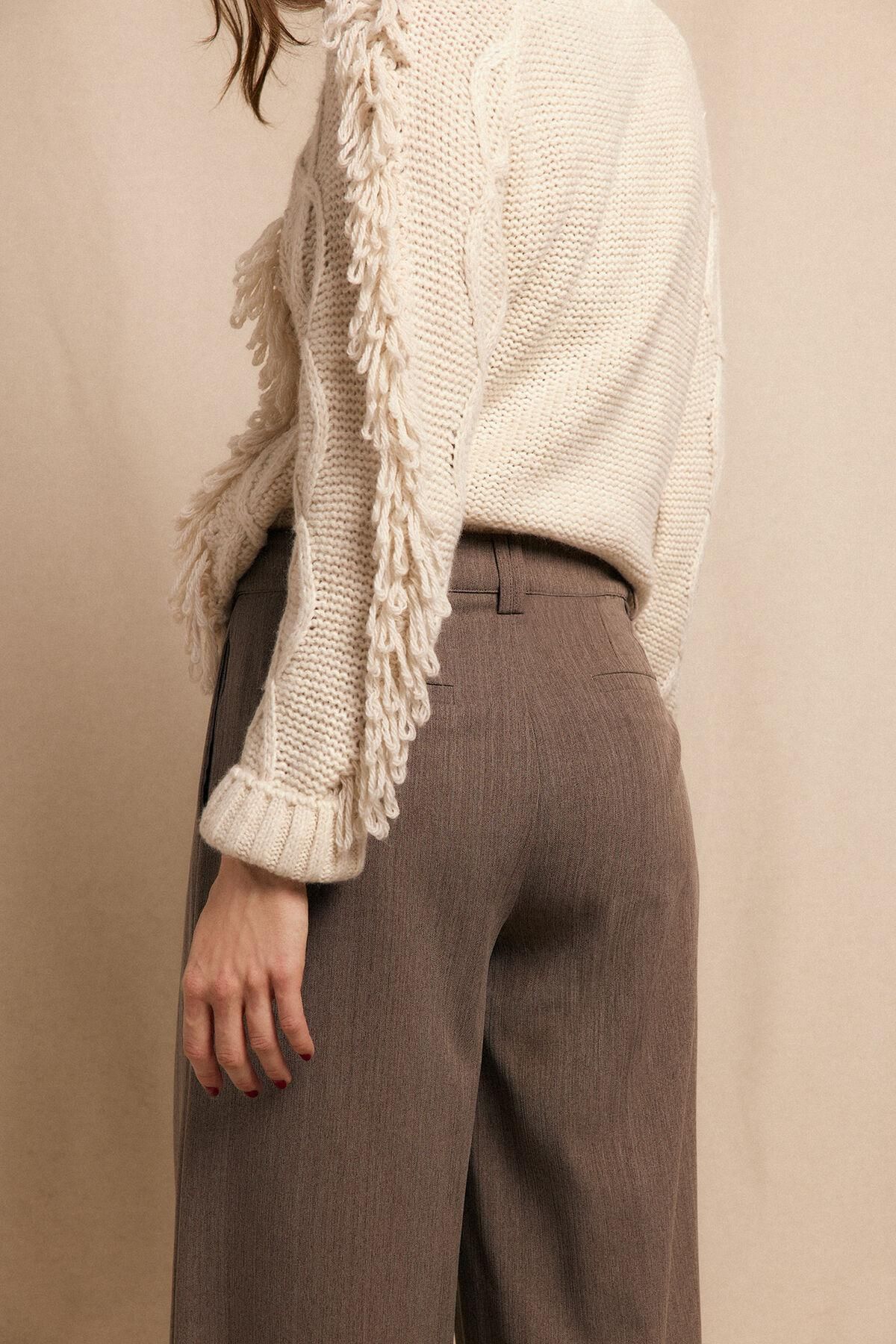 슬로우러브 와이드 더블 플리츠 슬랙스 팬츠 3722145 ARENA - 상세 이미지 5