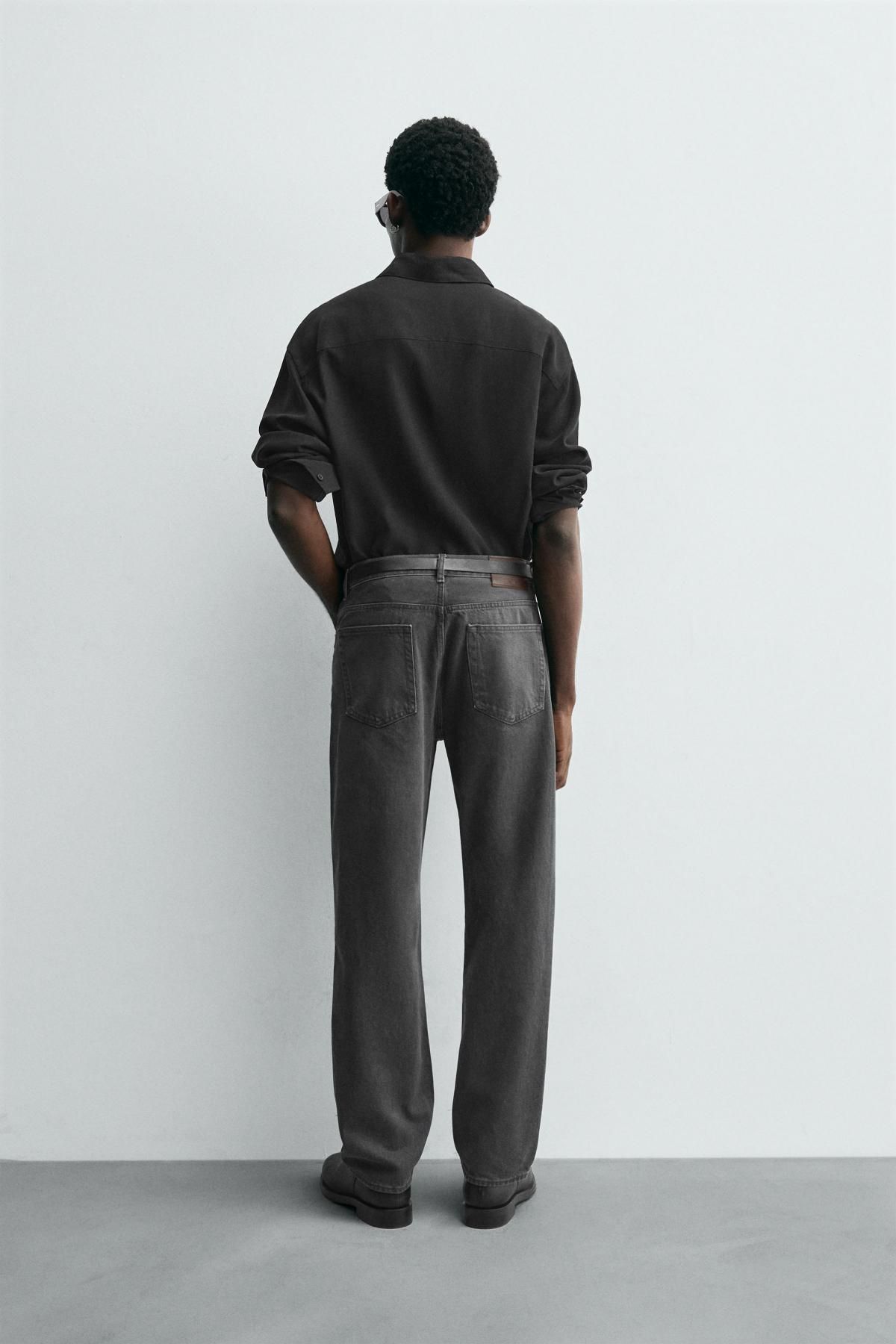 자라 테크니컬 스트레이트핏 데님 릴랙스드 진 3991/331 MID-GREY - 상세 이미지 4