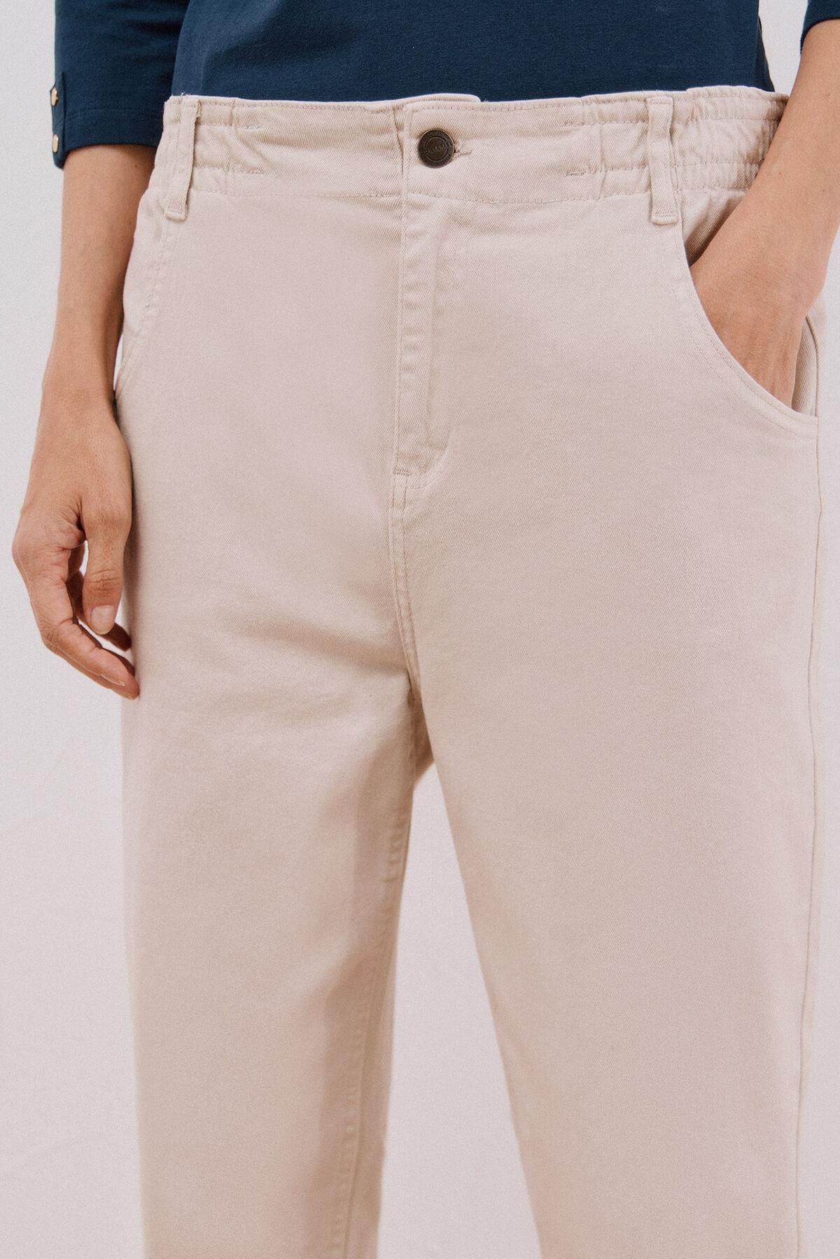 꼬르떼피엘 이지핏 밴딩 하이라이즈 팬츠 8822018 MARFIL - 상세 이미지 4