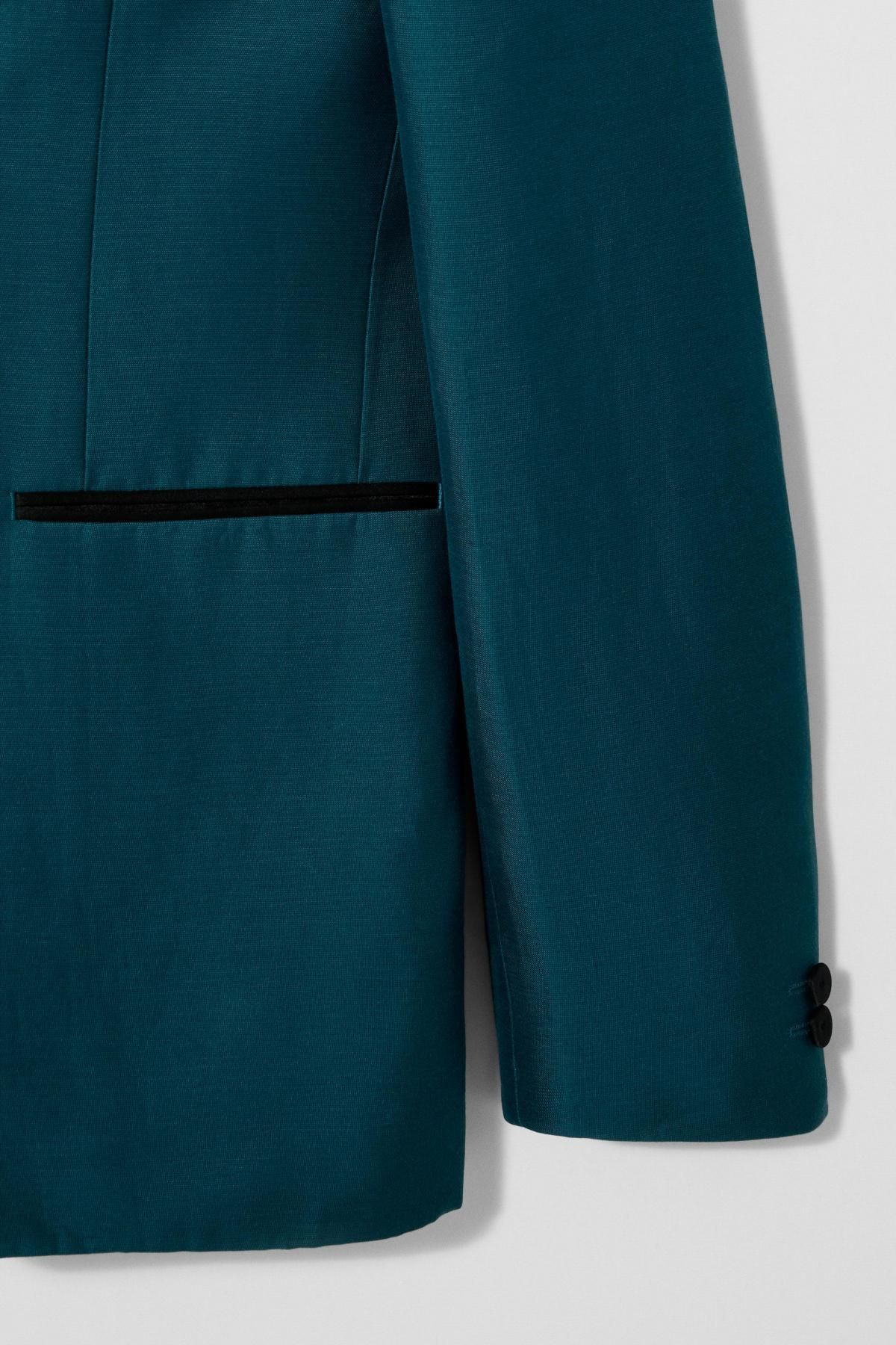 자라 배색 디너 재킷 X 바비 길레스피 4869/800 GREEN / BLUE - 상세 이미지 4