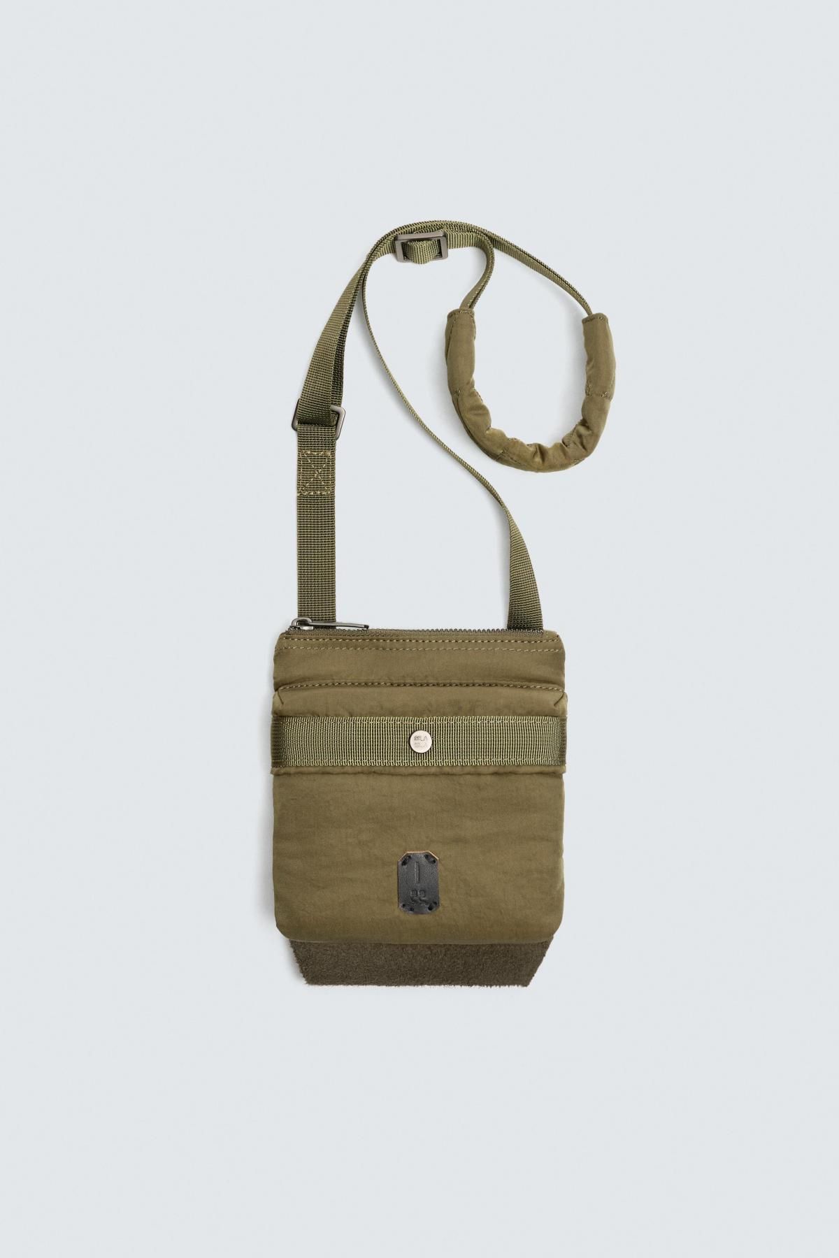 자라 나일론 미니 크로스백 X SRA 3636/620 KHAKI GREEN - 상품 이미지