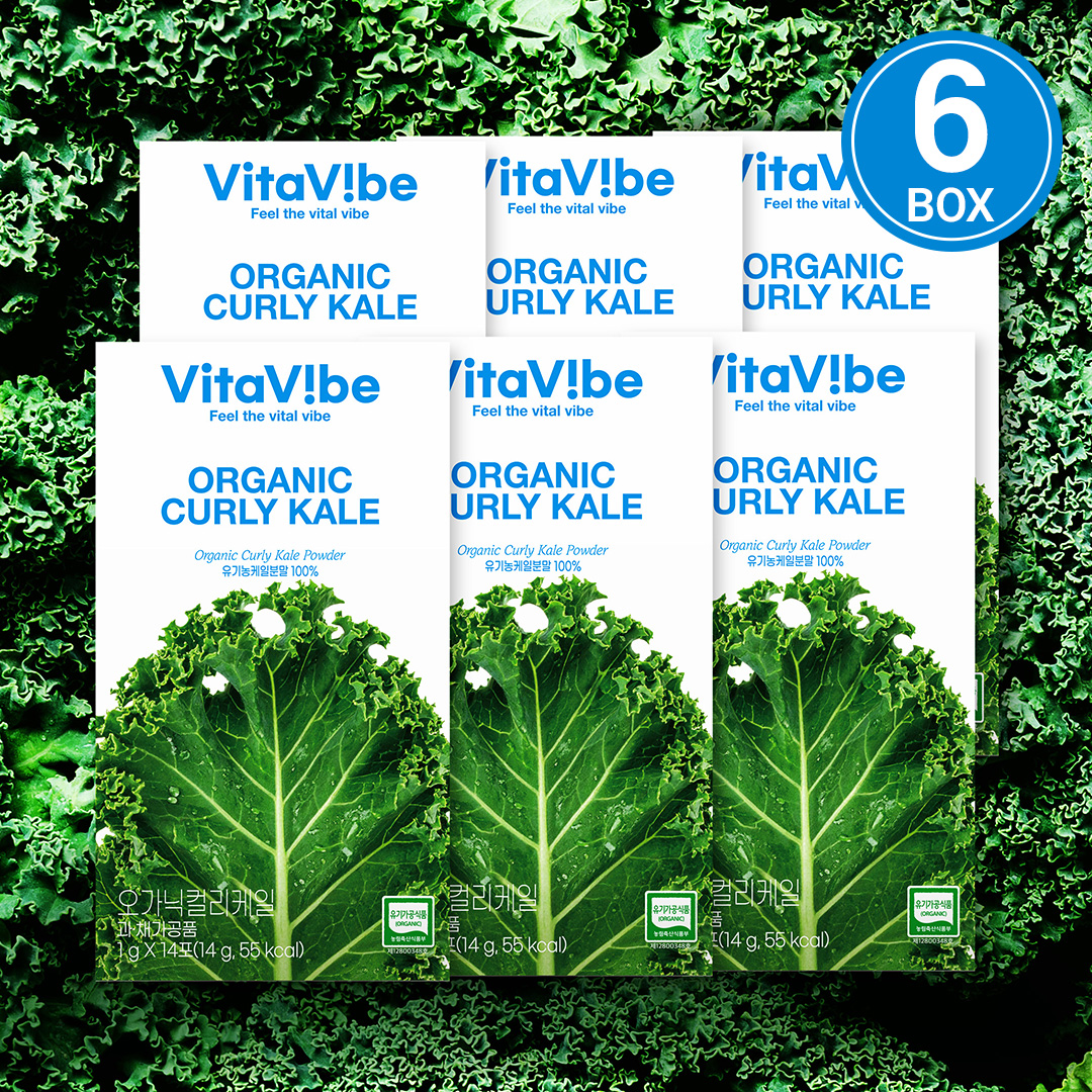 비타바이브 유기농 컬리케일 분말 100% 곱슬케일 분말 폴란드산 14포, 6개 제품 이미지
