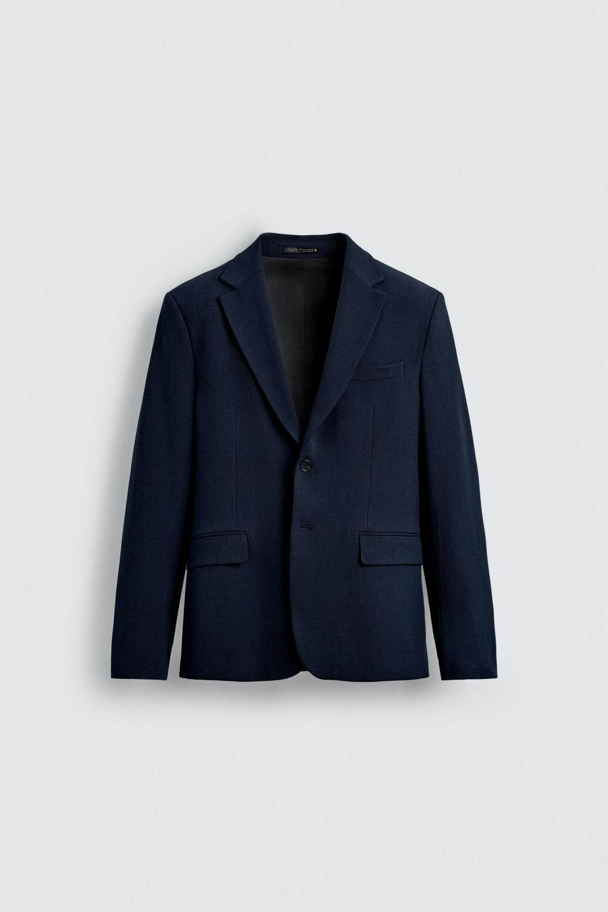 자라 슬림핏 테일러드 네이비 수트 블레이저 4425/254 BLUISH - 상품 이미지