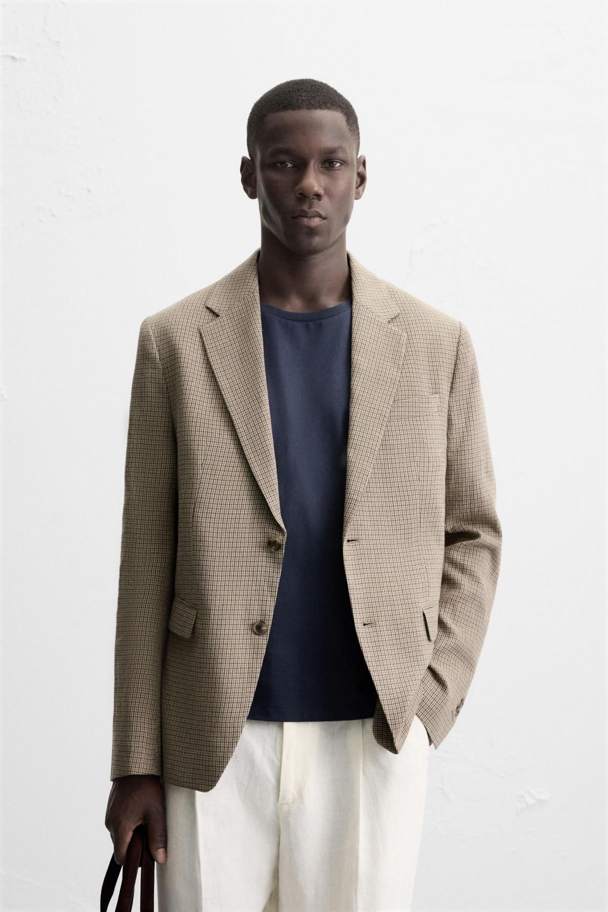 자라 하운드투스 클래식 테일러드 재킷 5752/209 BROWN - 상세 이미지 3