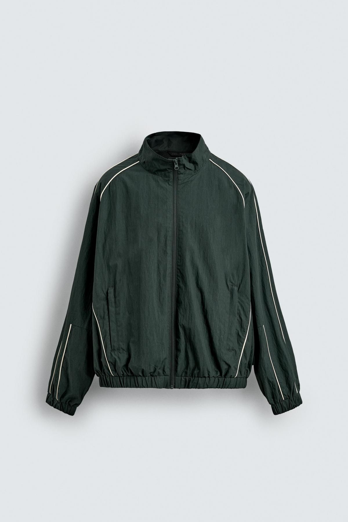 자라 테크니컬 라인 포인트 집업 재킷 3918/360 GREEN - 메인 이미지