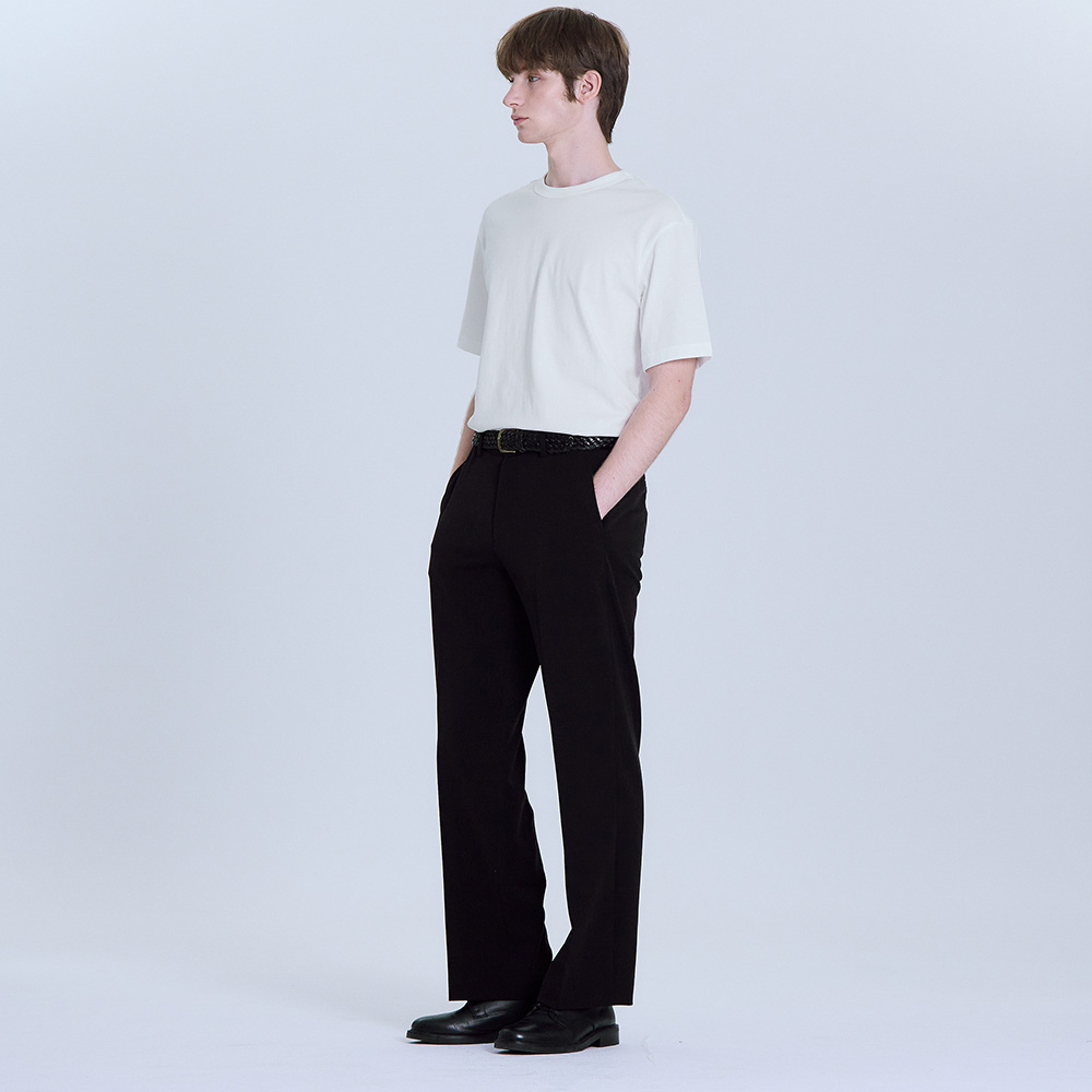 베이직하우스  세미와이드 히든밴딩 슬랙스 TR스판 - 상세 이미지 3