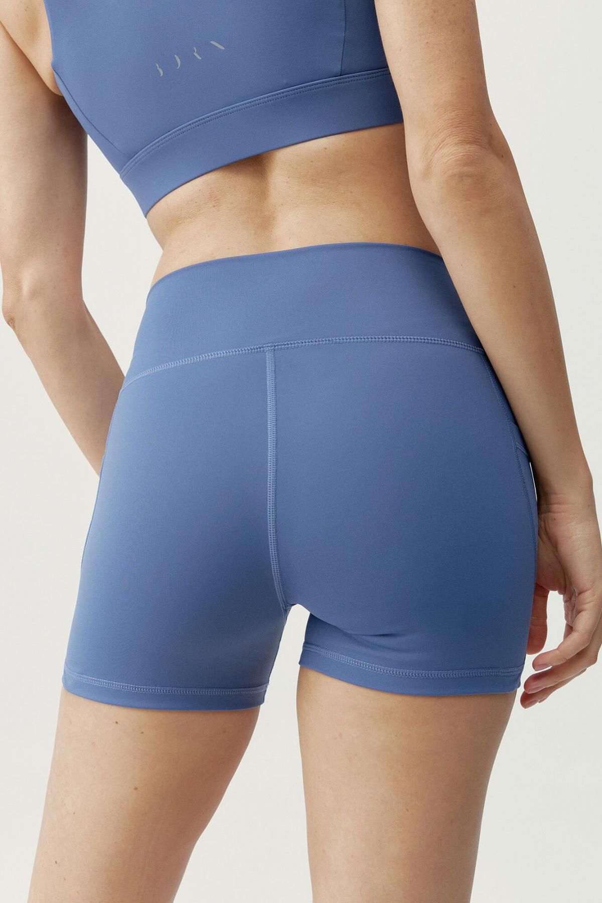 본리빙요가 테크니컬 4WAY스트레치 하이웨이스트 스포츠 반바지 4233445 AZUL - 상세 이미지 2