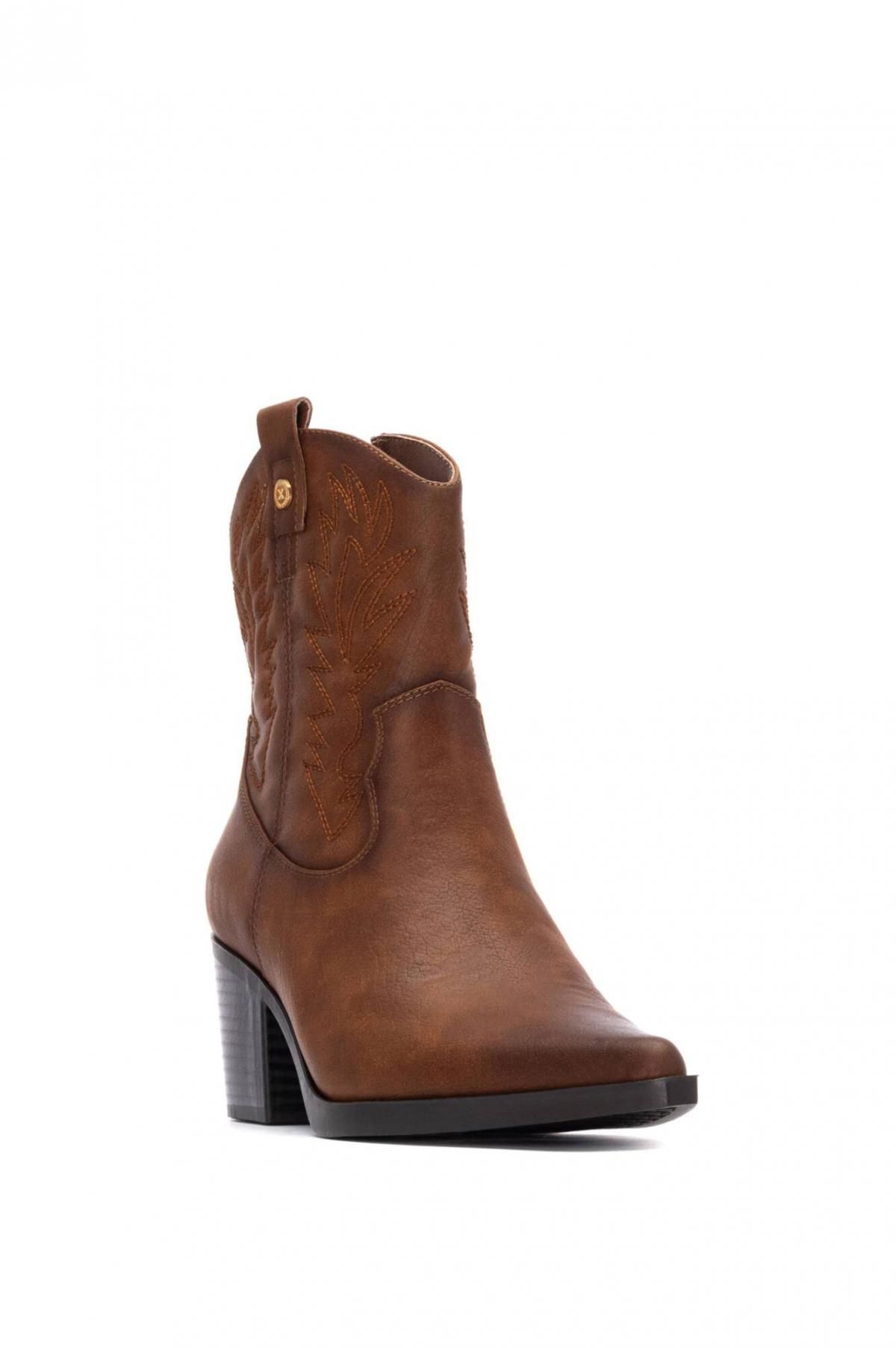 엑스티아이 웨스턴 클래식 브라운 카우보이 앵클부츠 1522749 NUDE - 상세 이미지 3