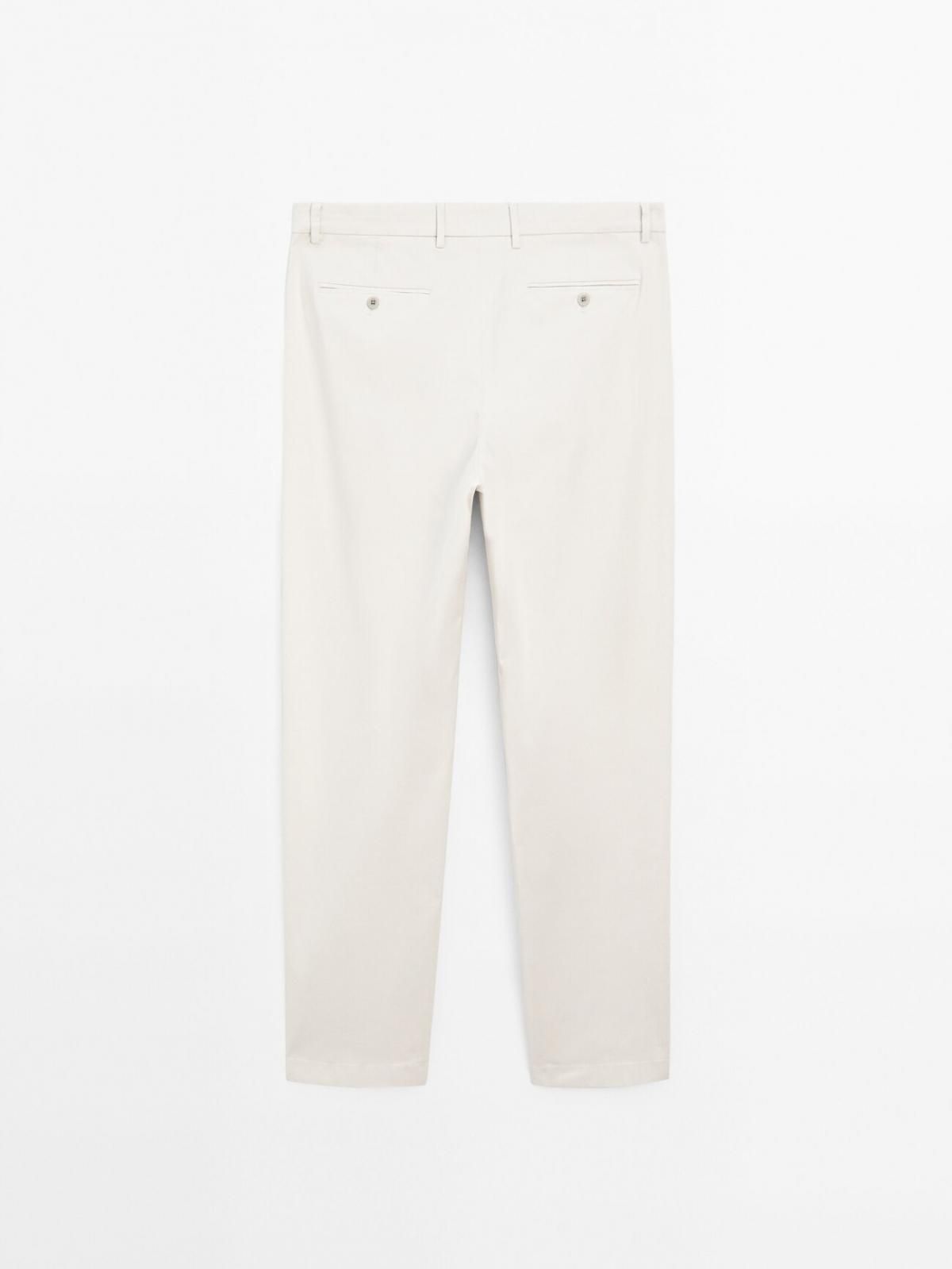 마시모두띠 미니멀 슬림핏 코튼블렌드 슬랙스 팬츠 0003/006 GREY - 상세 이미지 4