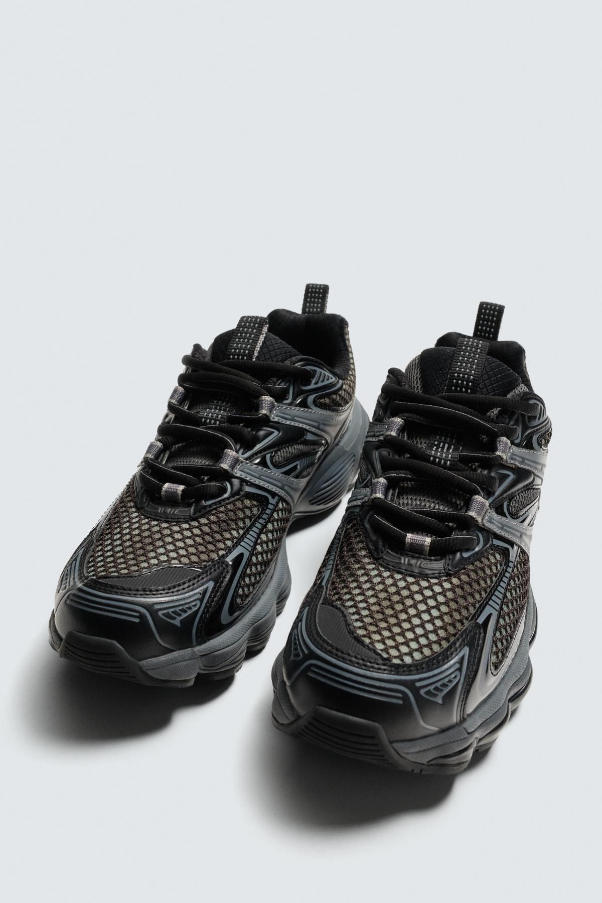 자라 테크니컬 러닝 청키솔 스니커즈 2386/620 BLACK - 상세 이미지 5